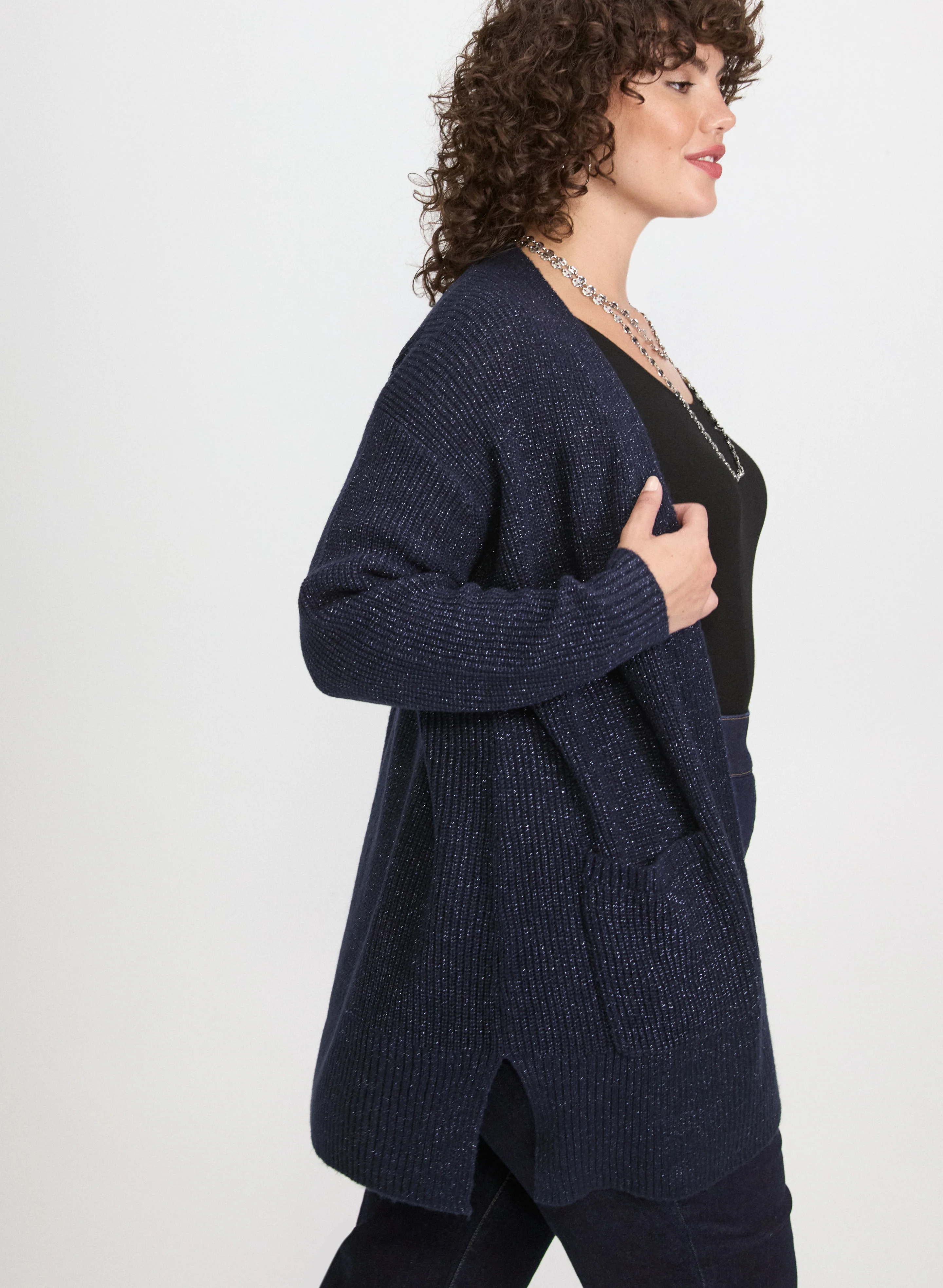 Lurex Knit Cardigan - Image 2