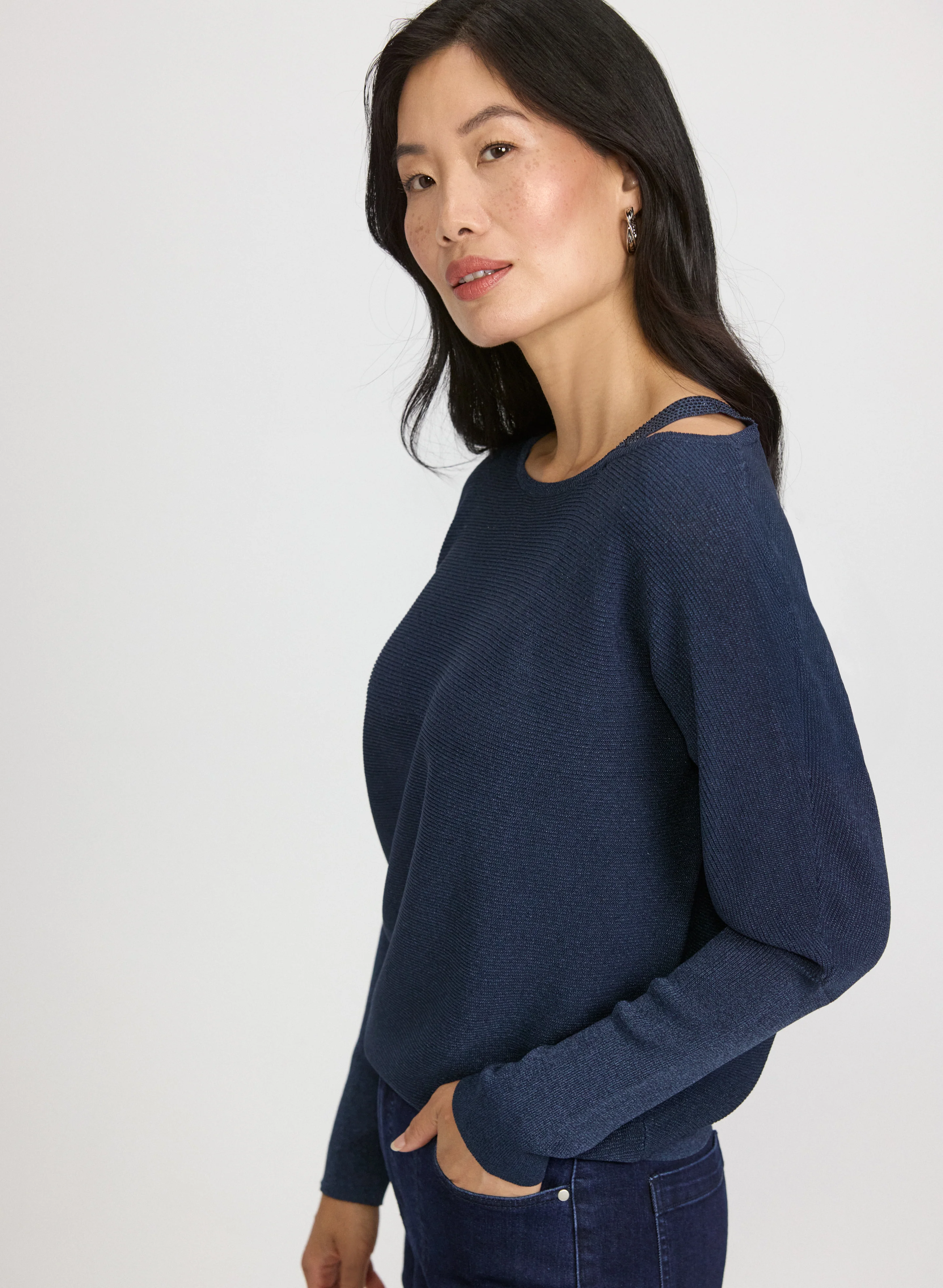 Lurex Knit Pullover - Image 5