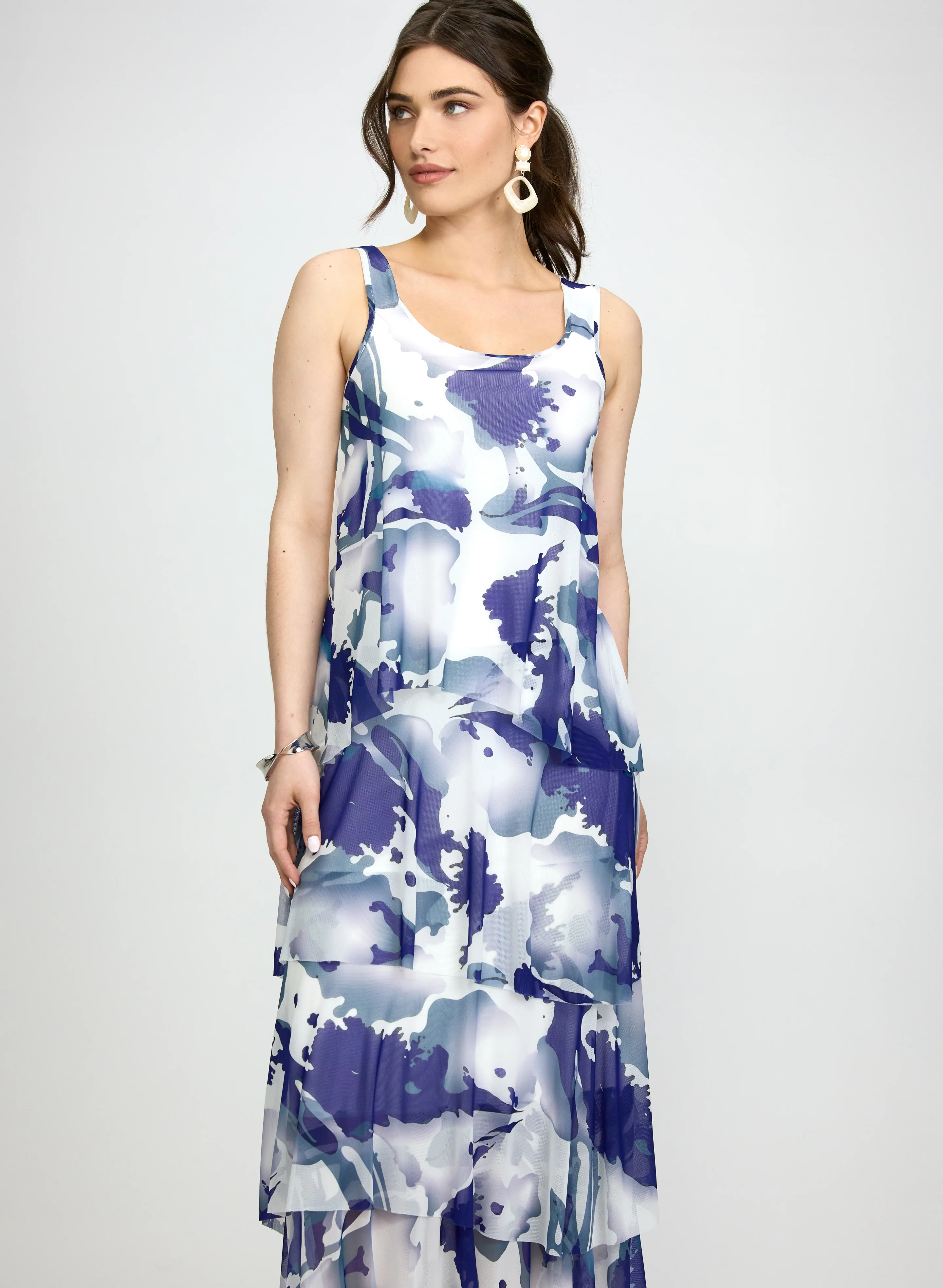 Marble Print Dress - Image 7