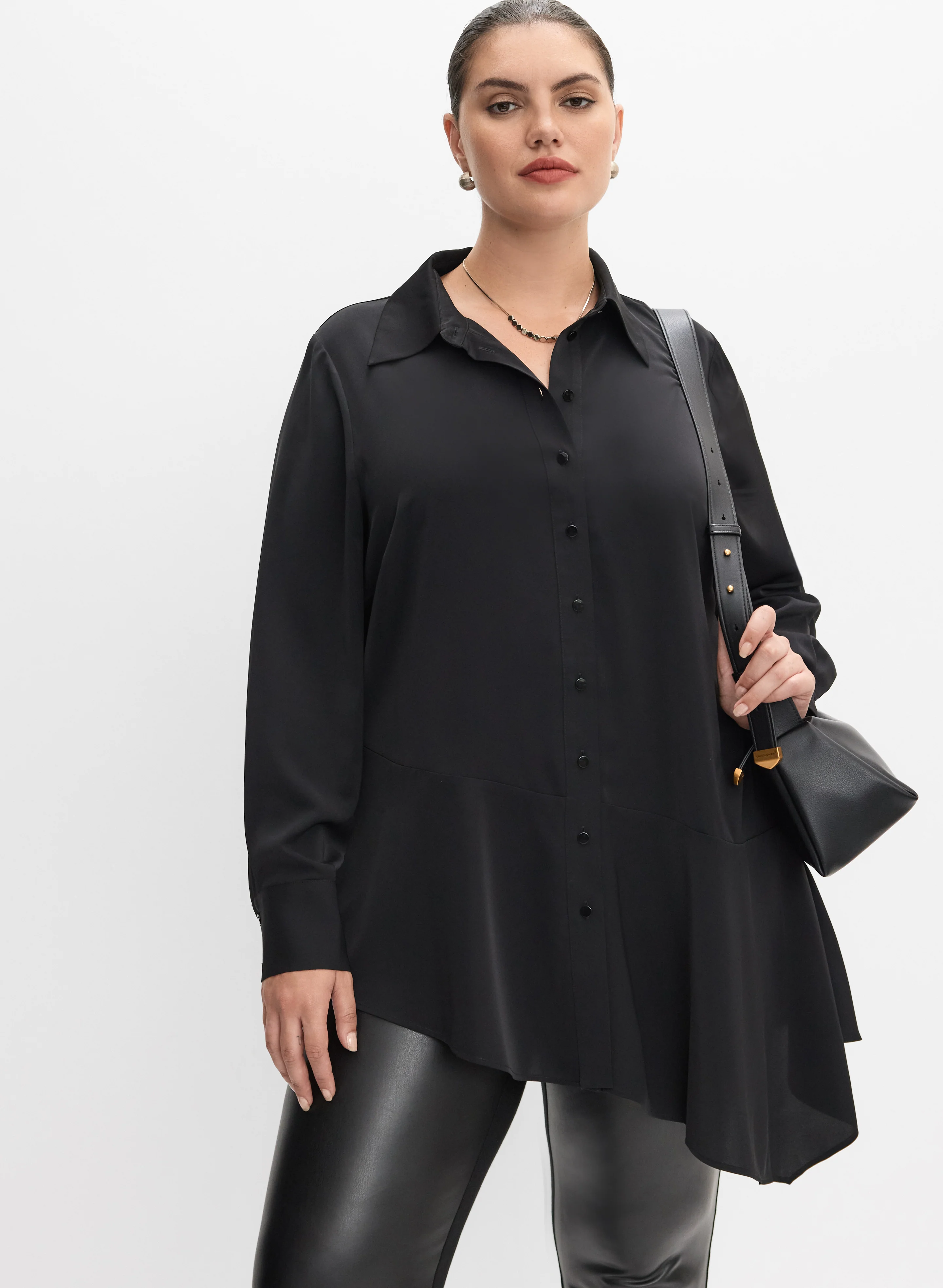 Melanie Lyne - Asymmetrical Hem Blouse