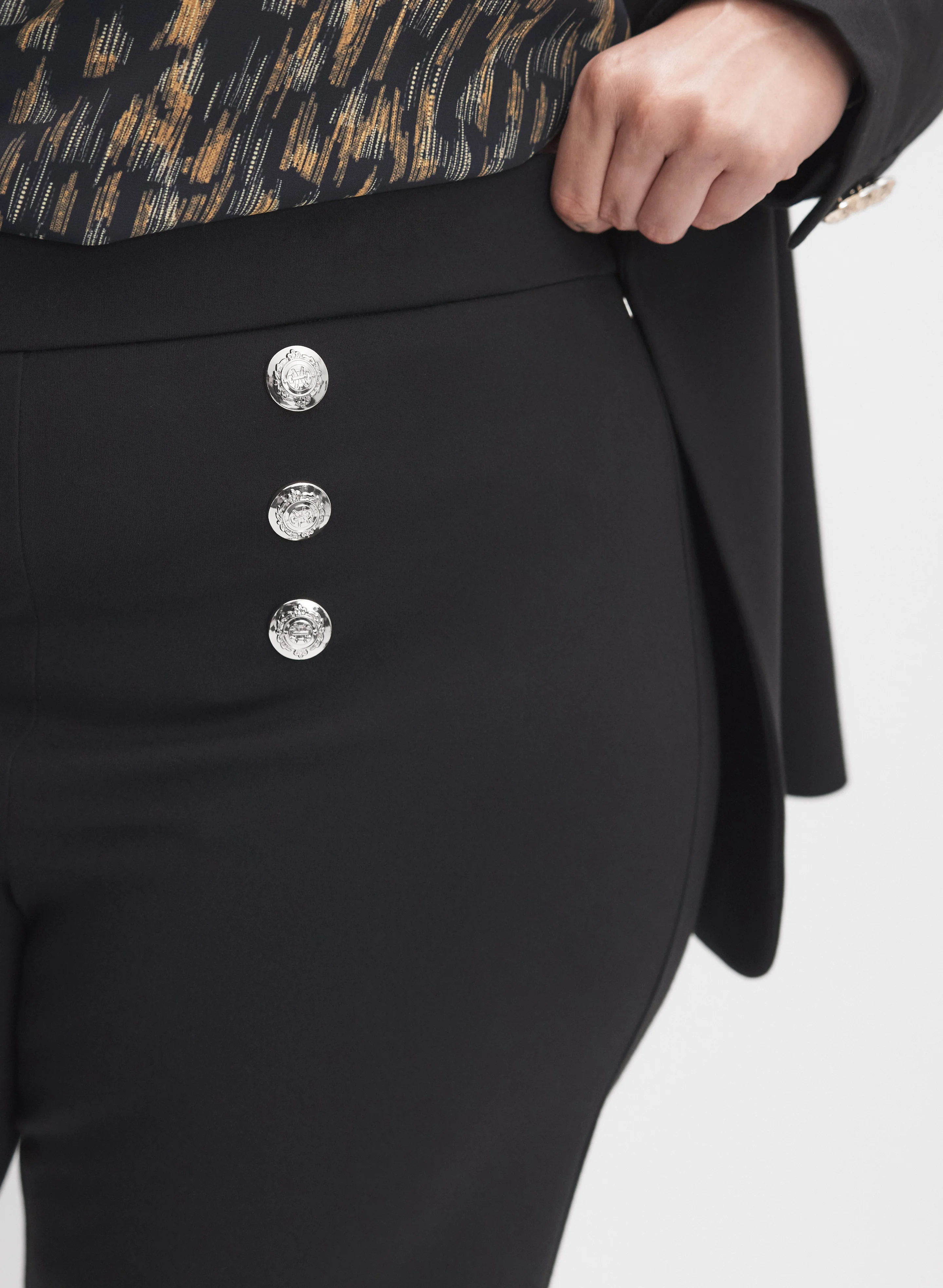 Melanie Lyne - Button Detail Pants - Image 5