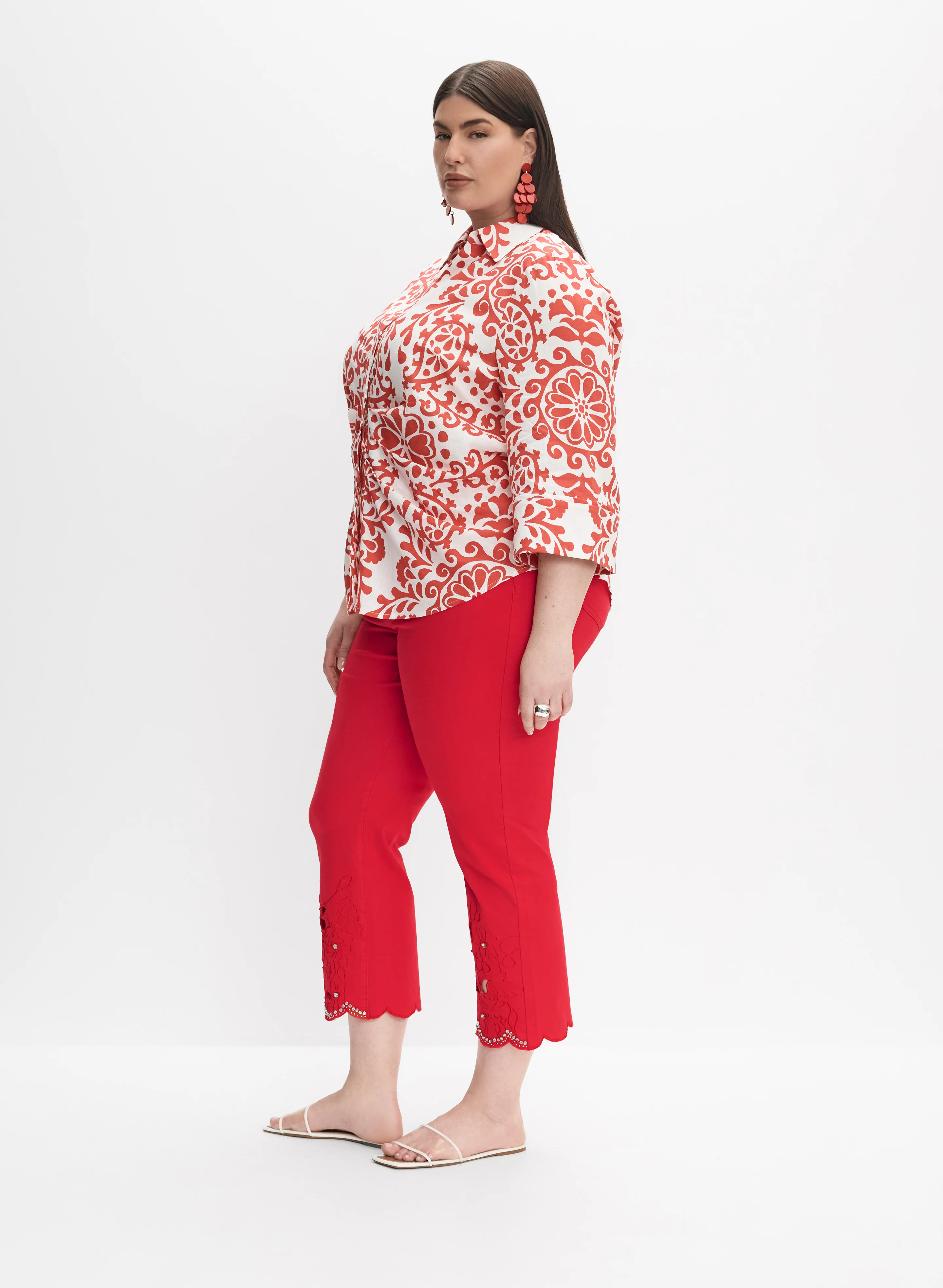 Melanie Lyne - Embroidered Straight-Leg Jeans - Image 5