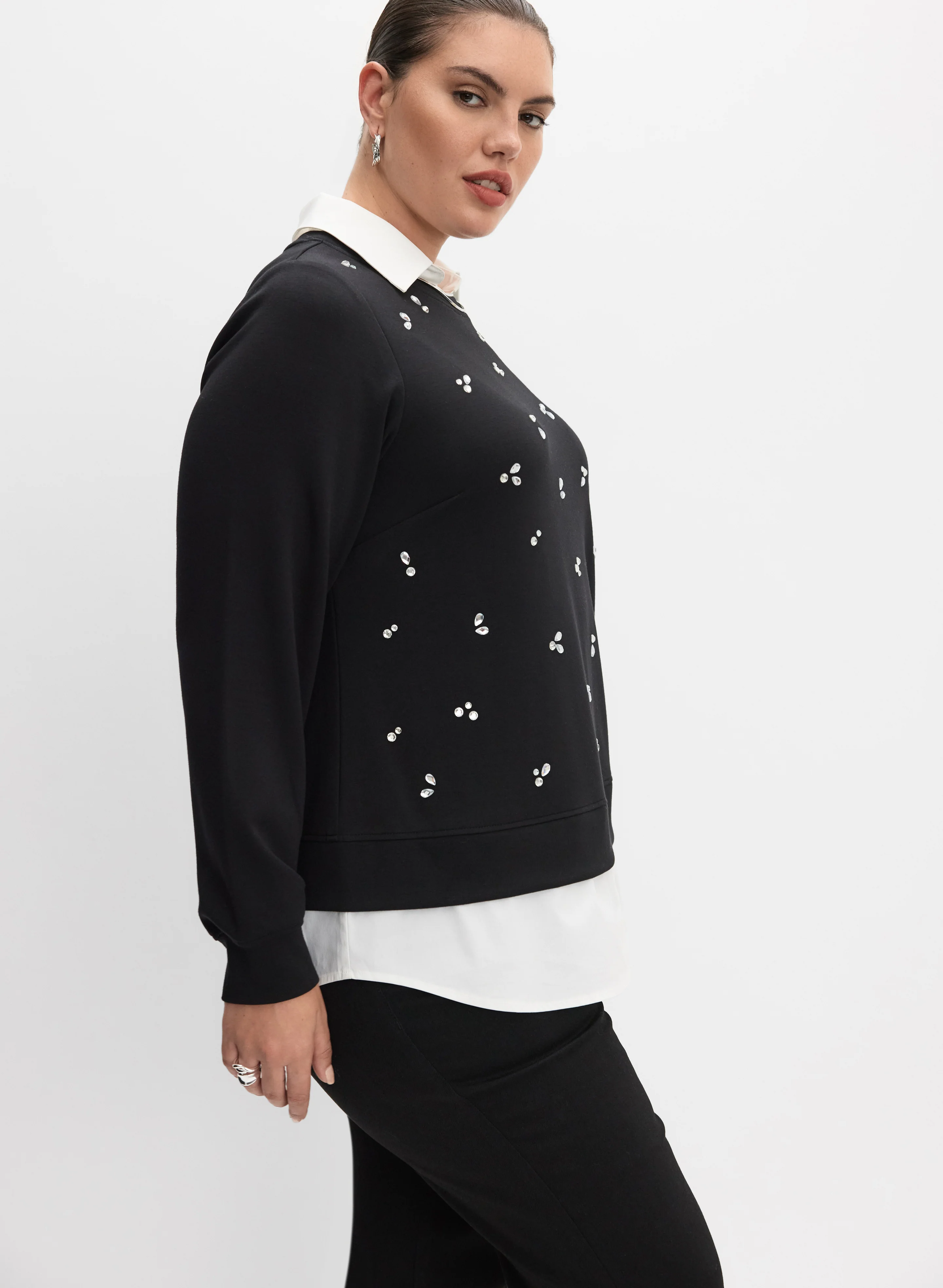 Melanie Lyne - Layered Knit Top - Image 5