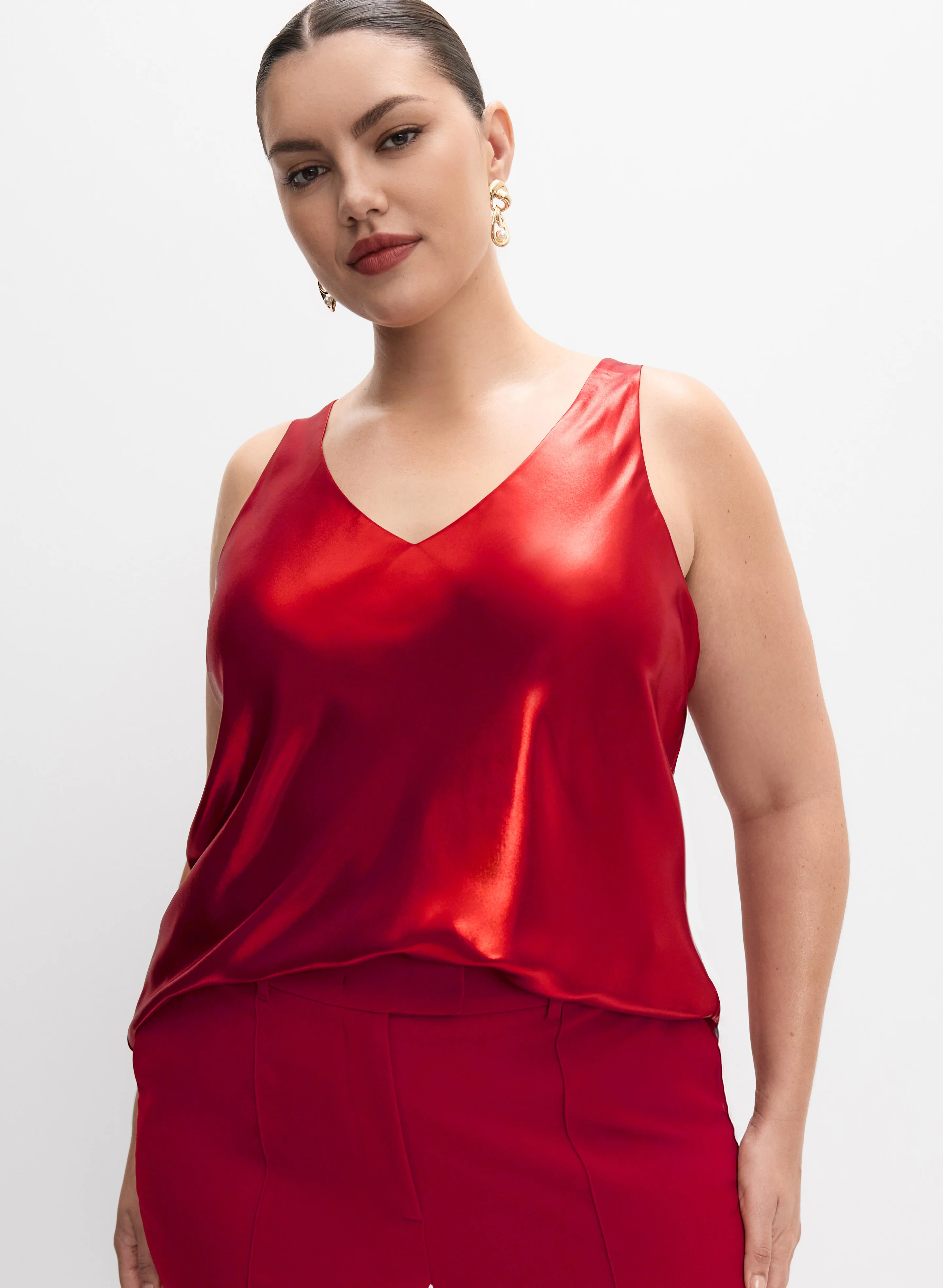 Melanie Lyne - Metallic Lamé Tank Top