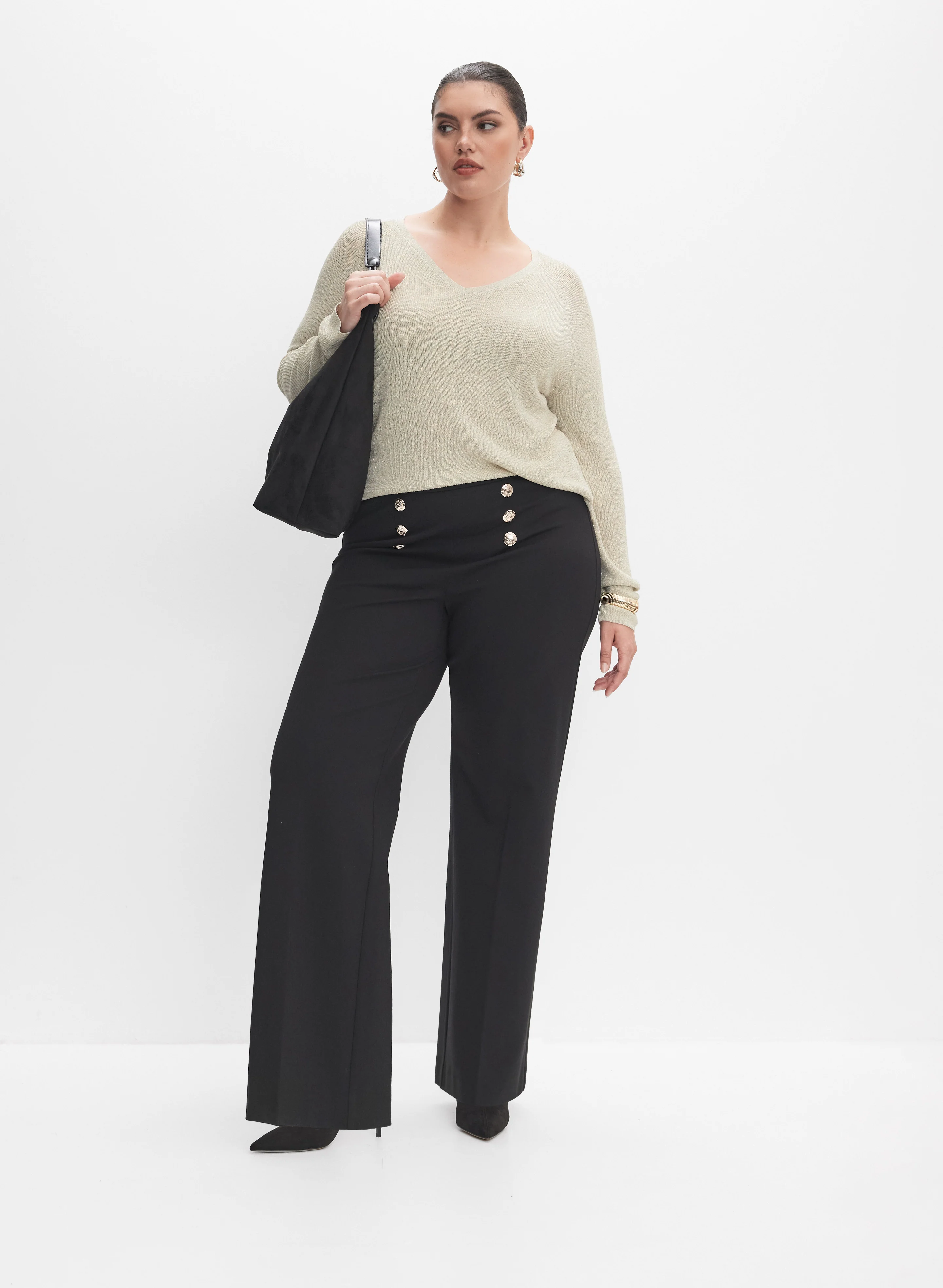 Melanie Lyne - Metallic Thread Sweater - Image 3