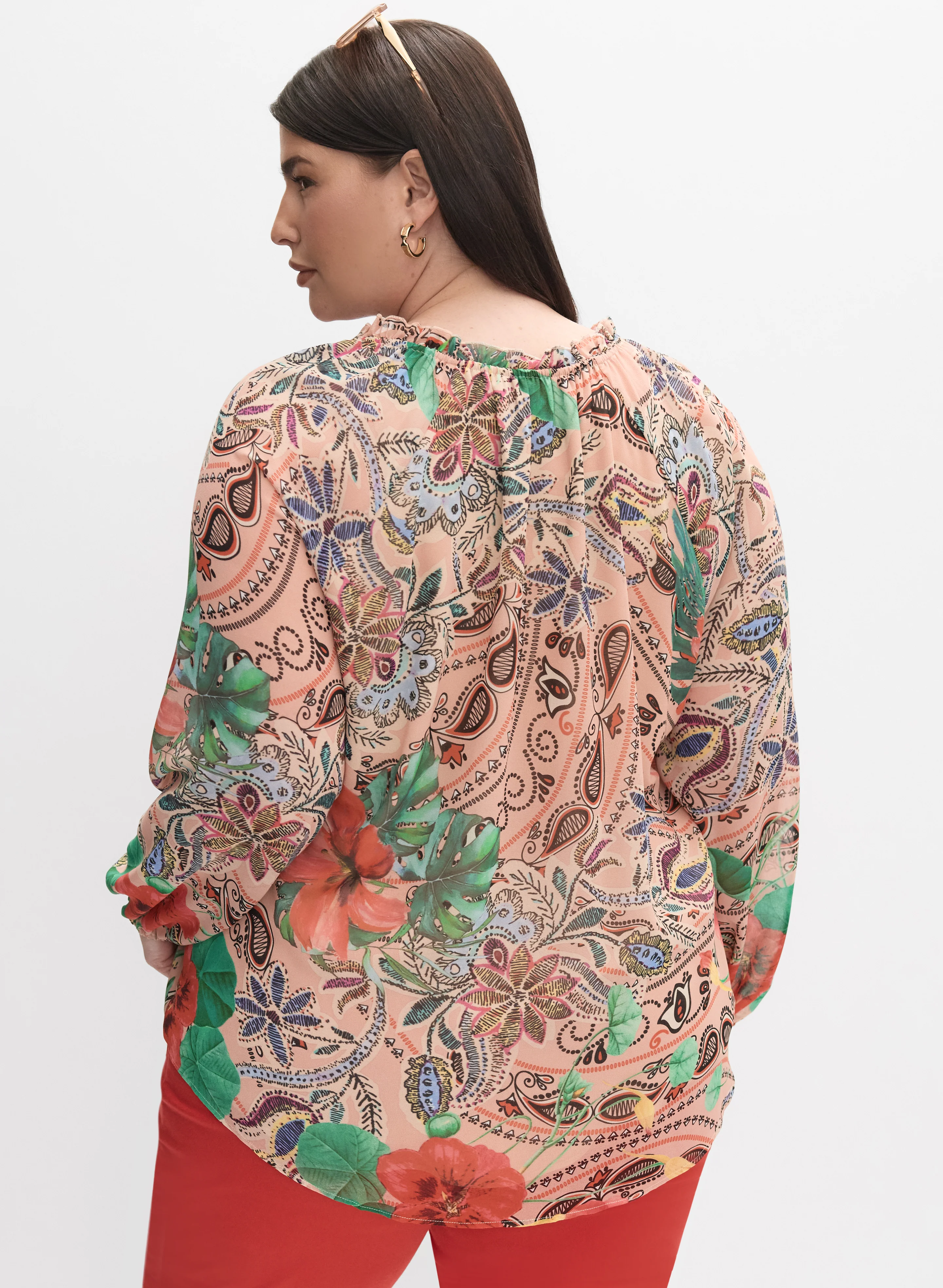 Melanie Lyne - Mixed Print Blouse - Image 3