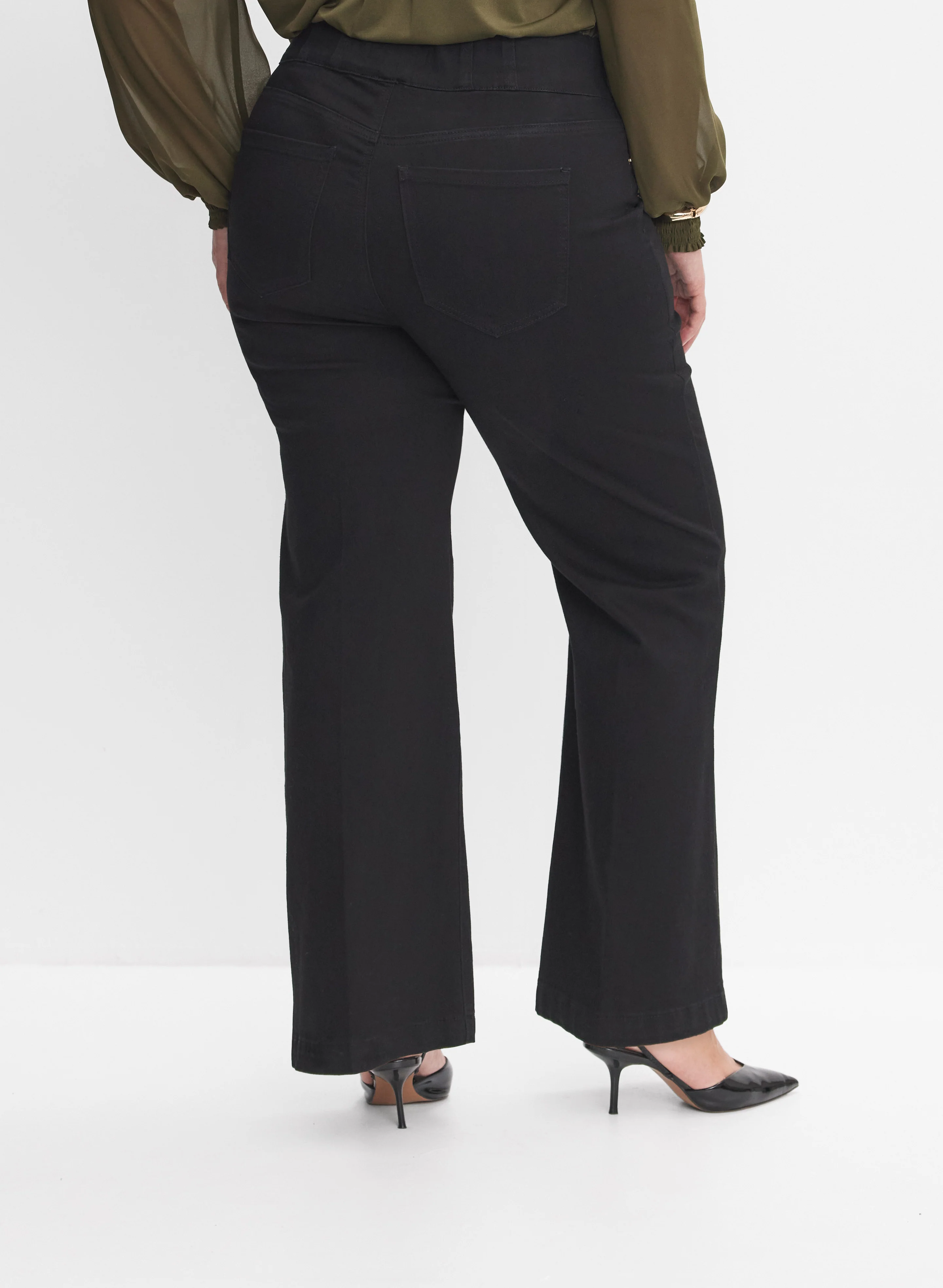 Melanie Lyne - Pull-On Flare-Leg Jeans - Image 2