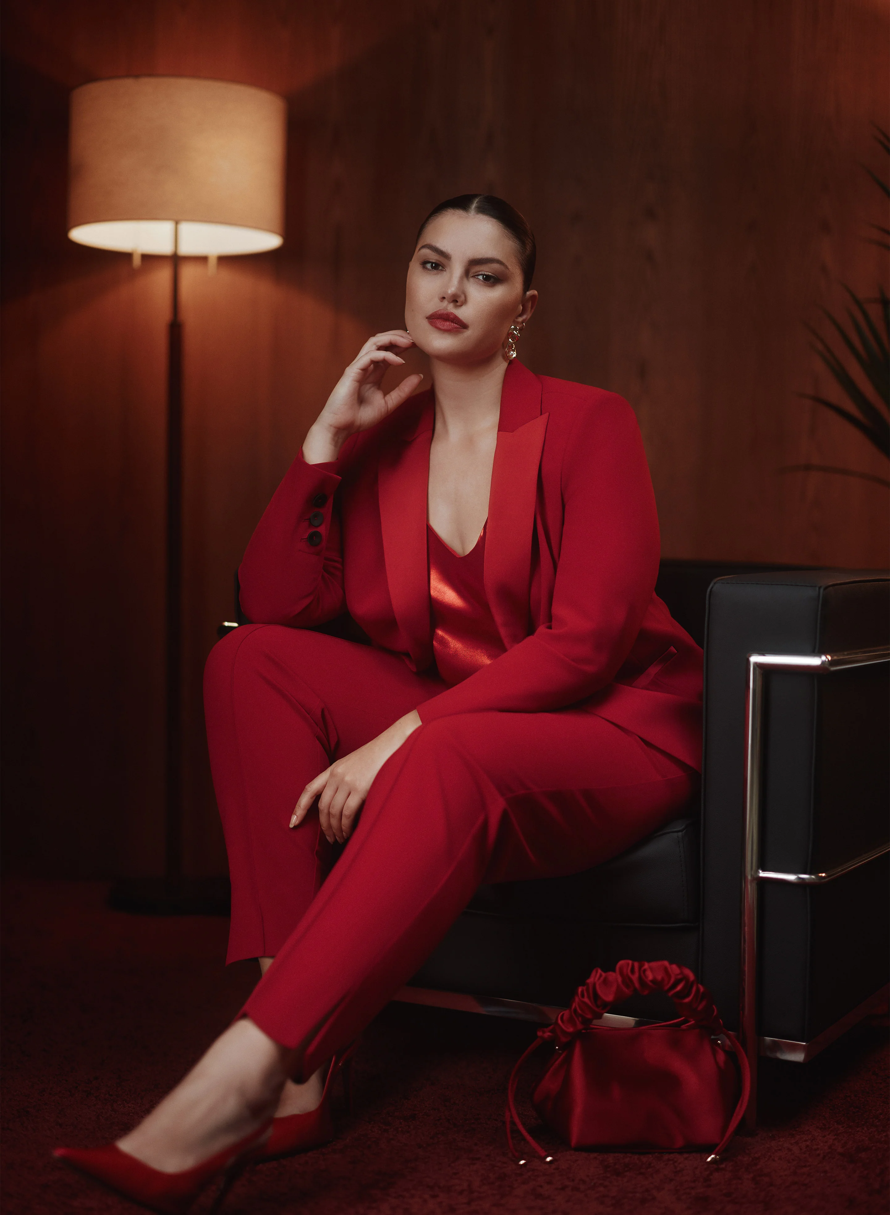 Melanie Lyne - Satin Lapel Blazer - Image 3