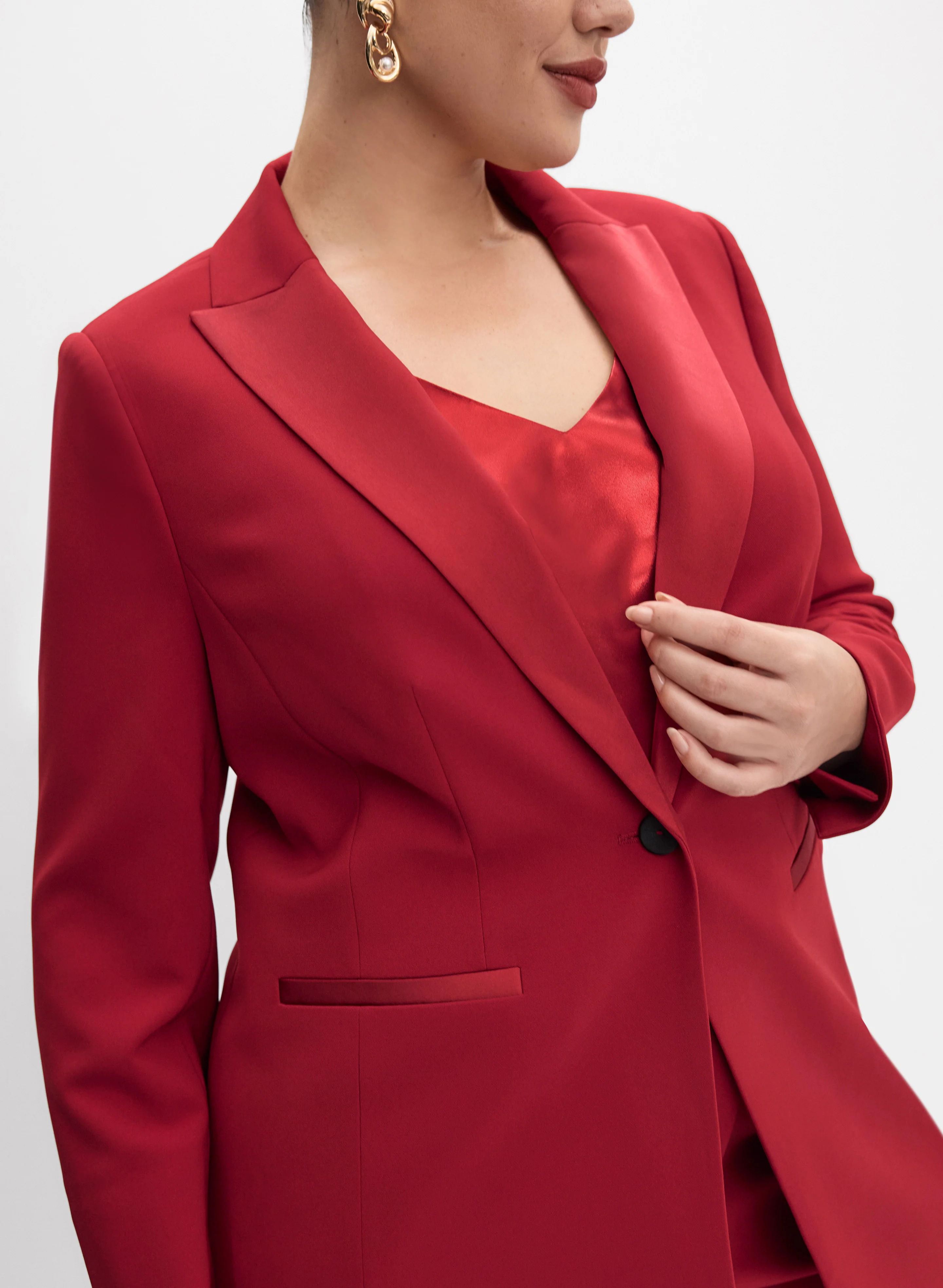 Melanie Lyne - Satin Lapel Blazer - Image 6