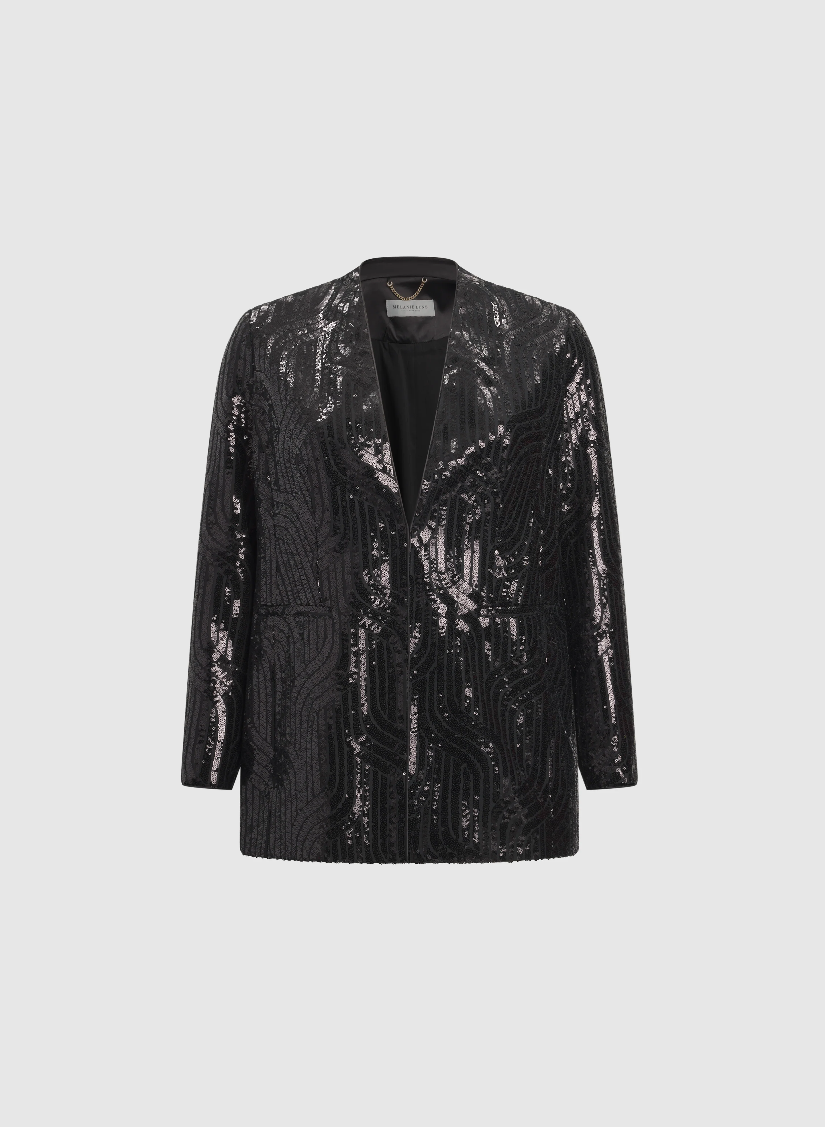 Melanie Lyne - Sequined Open-Front Jacket - Image 7