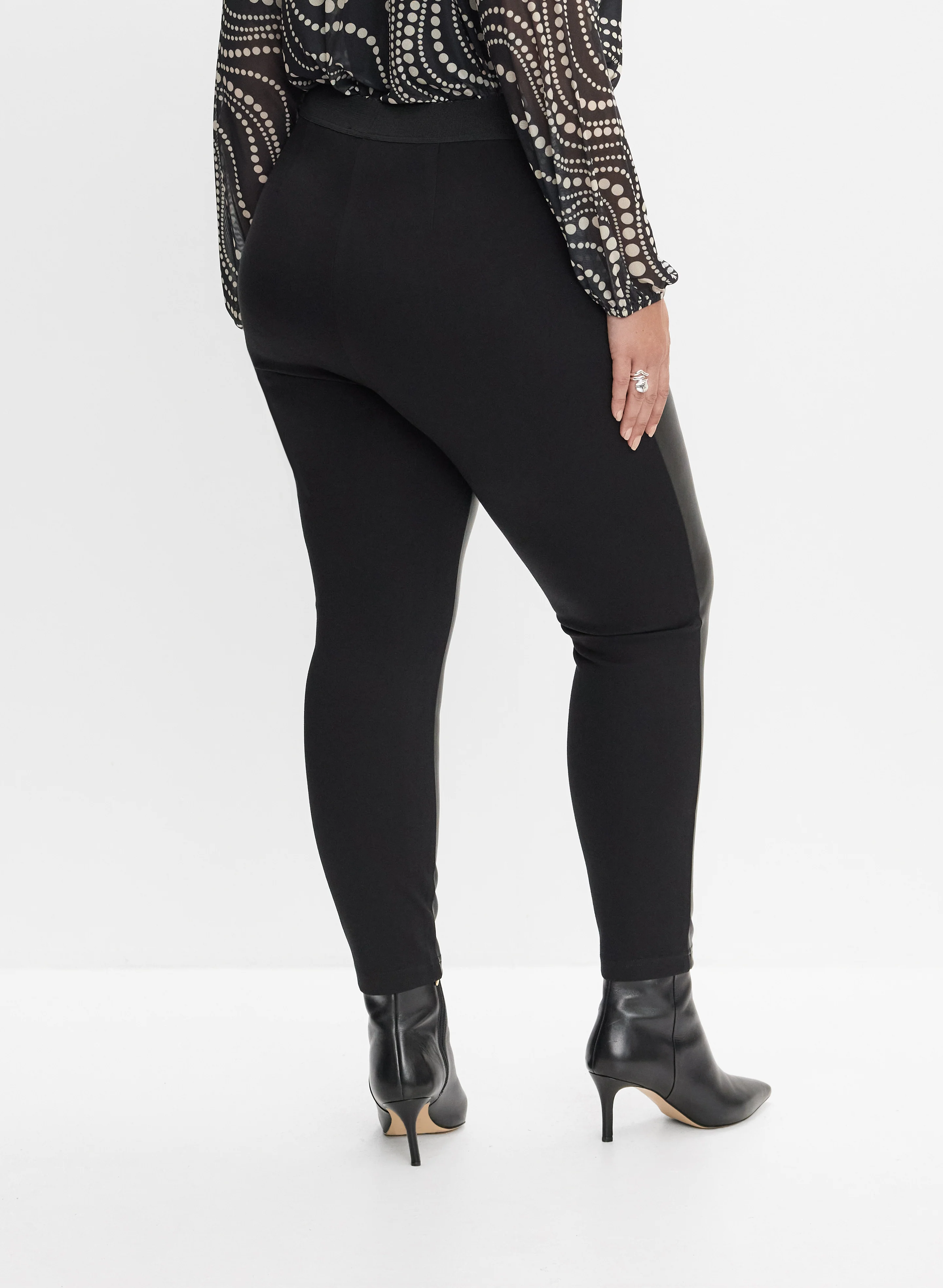 Melanie Lyne - Vegan Leather Front Leggings - Image 2