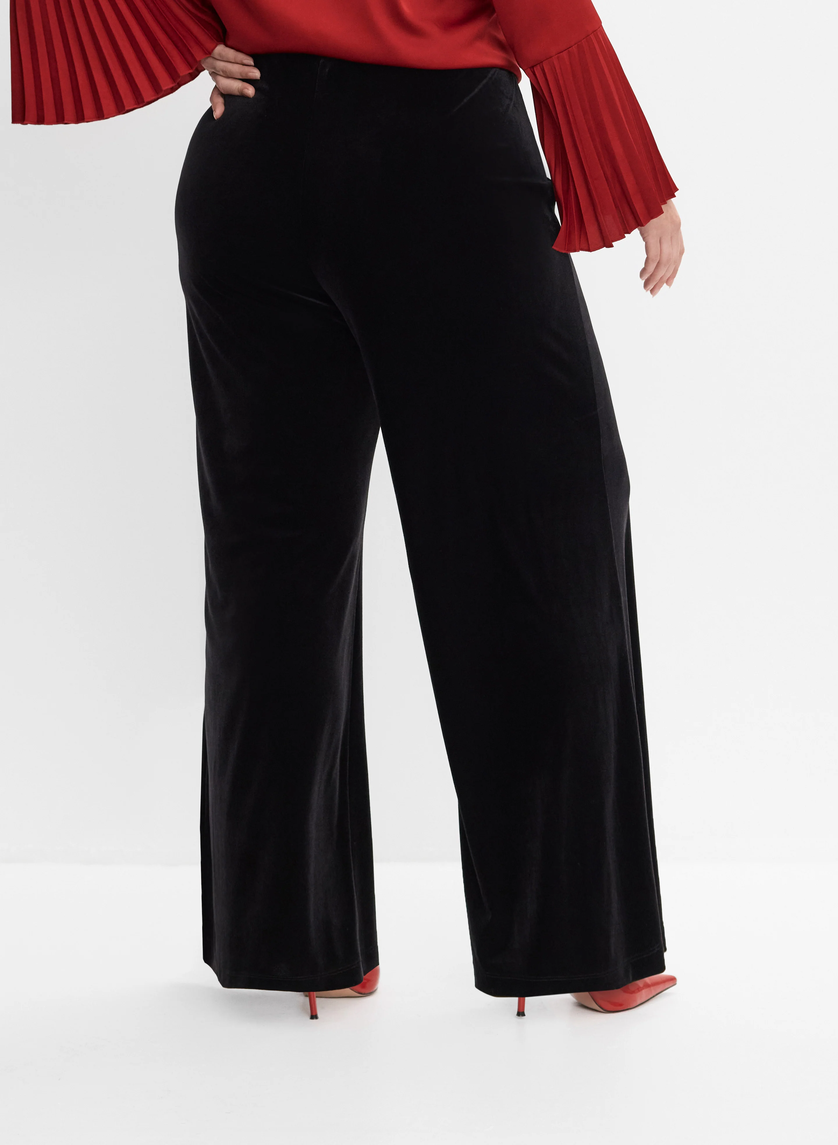 Melanie Lyne - Velvet Wide-Leg Pants - Image 6