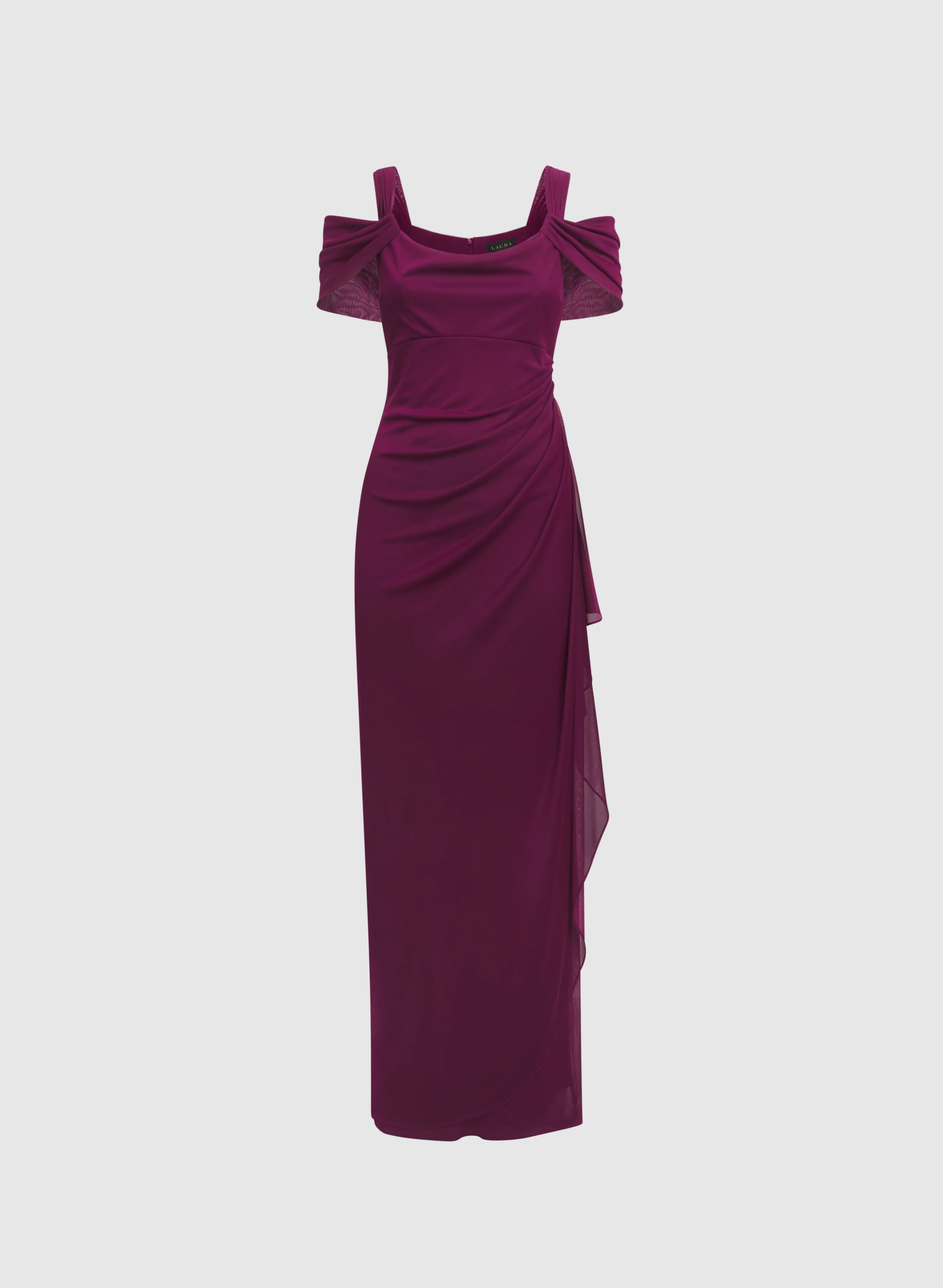 Mesh Cowl Neck Dress - Image 5