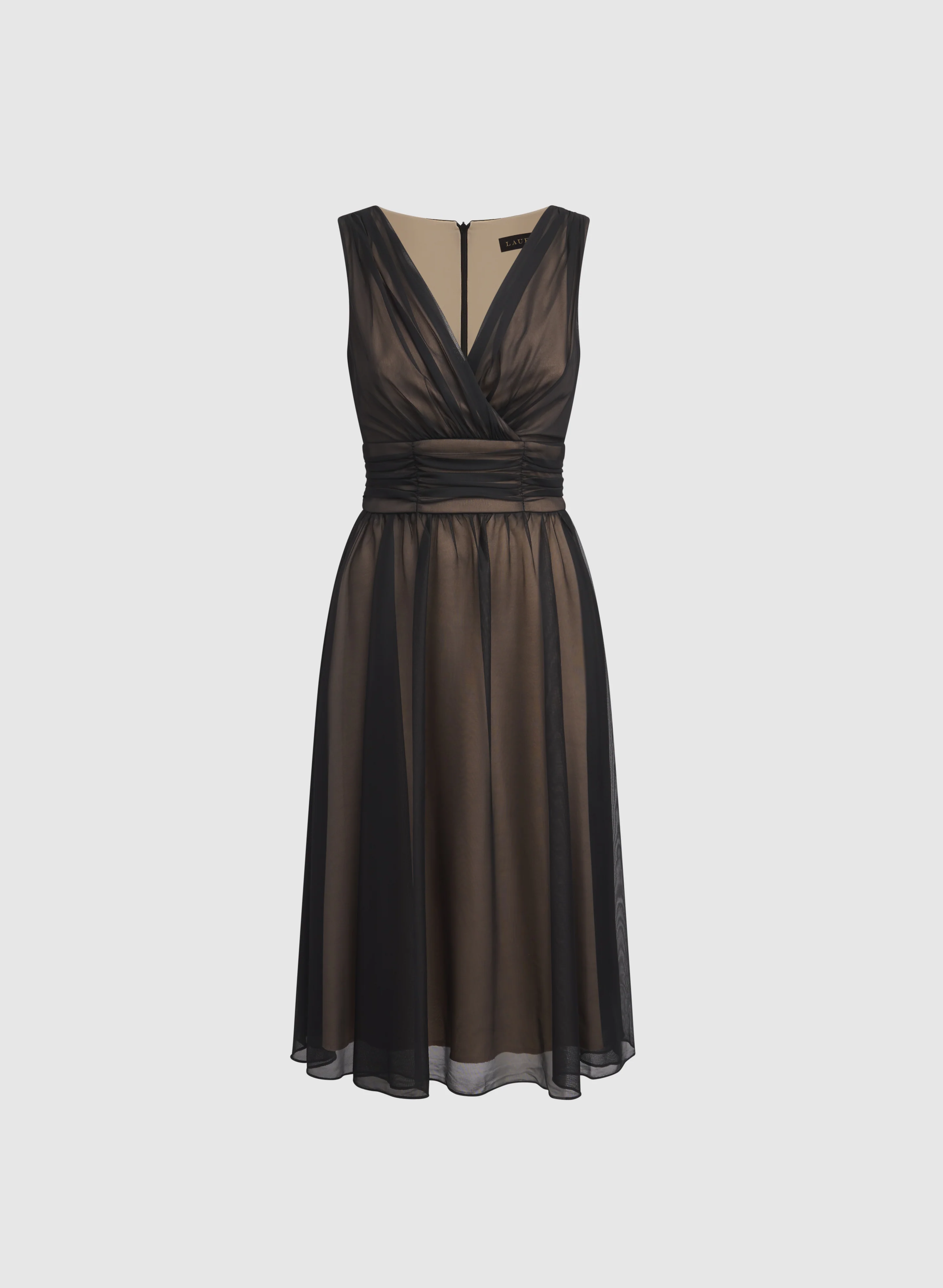 Mesh Fit and Flare Dress - Image 5