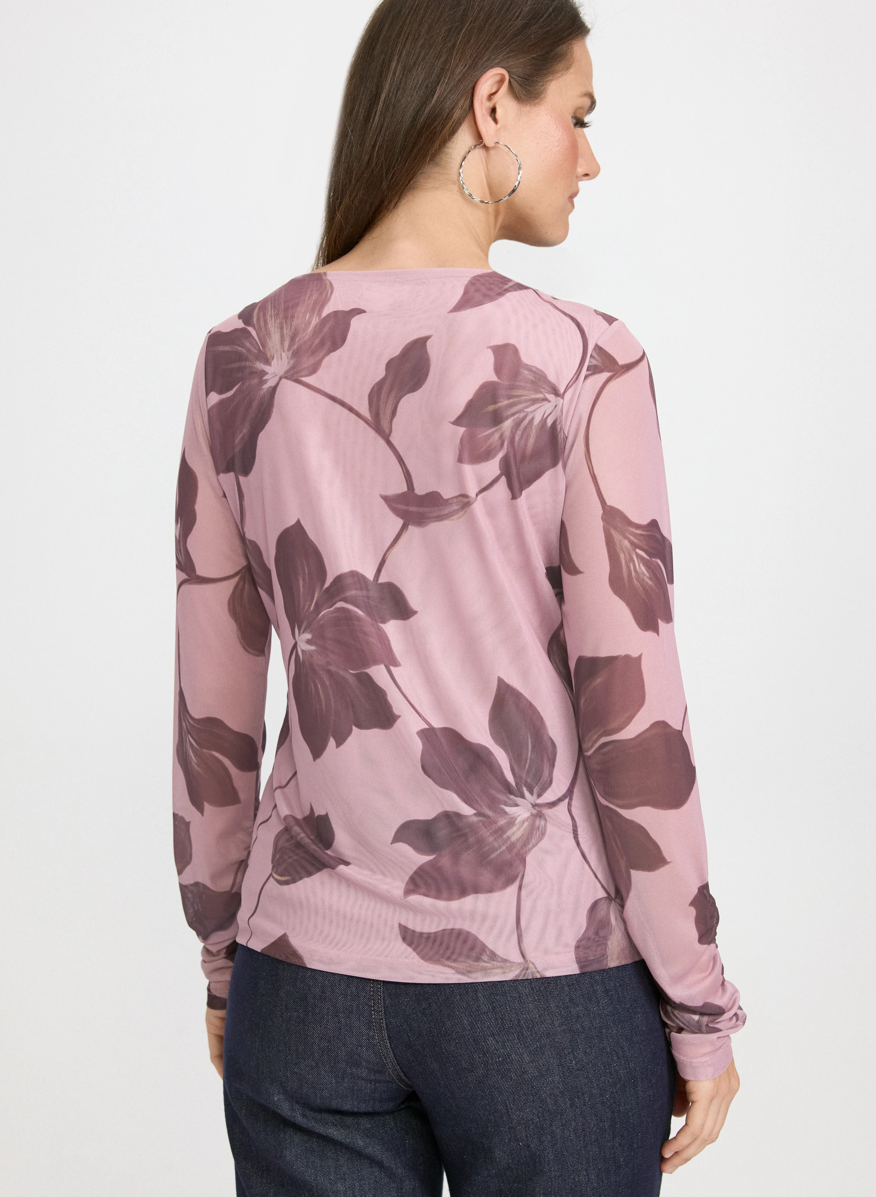 Mesh Floral Top - Image 4
