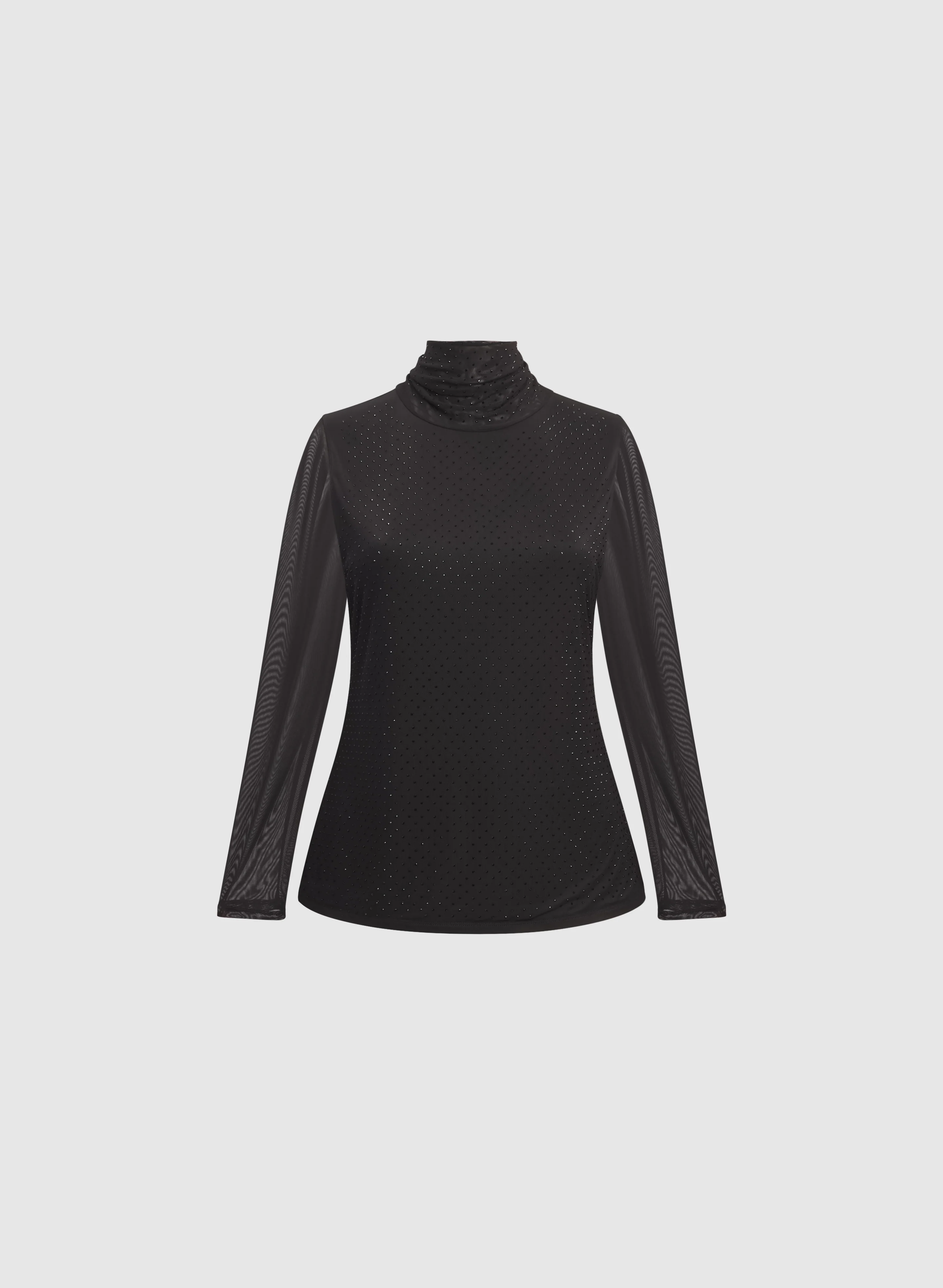 Mesh Tonal Embellished Top - Image 6