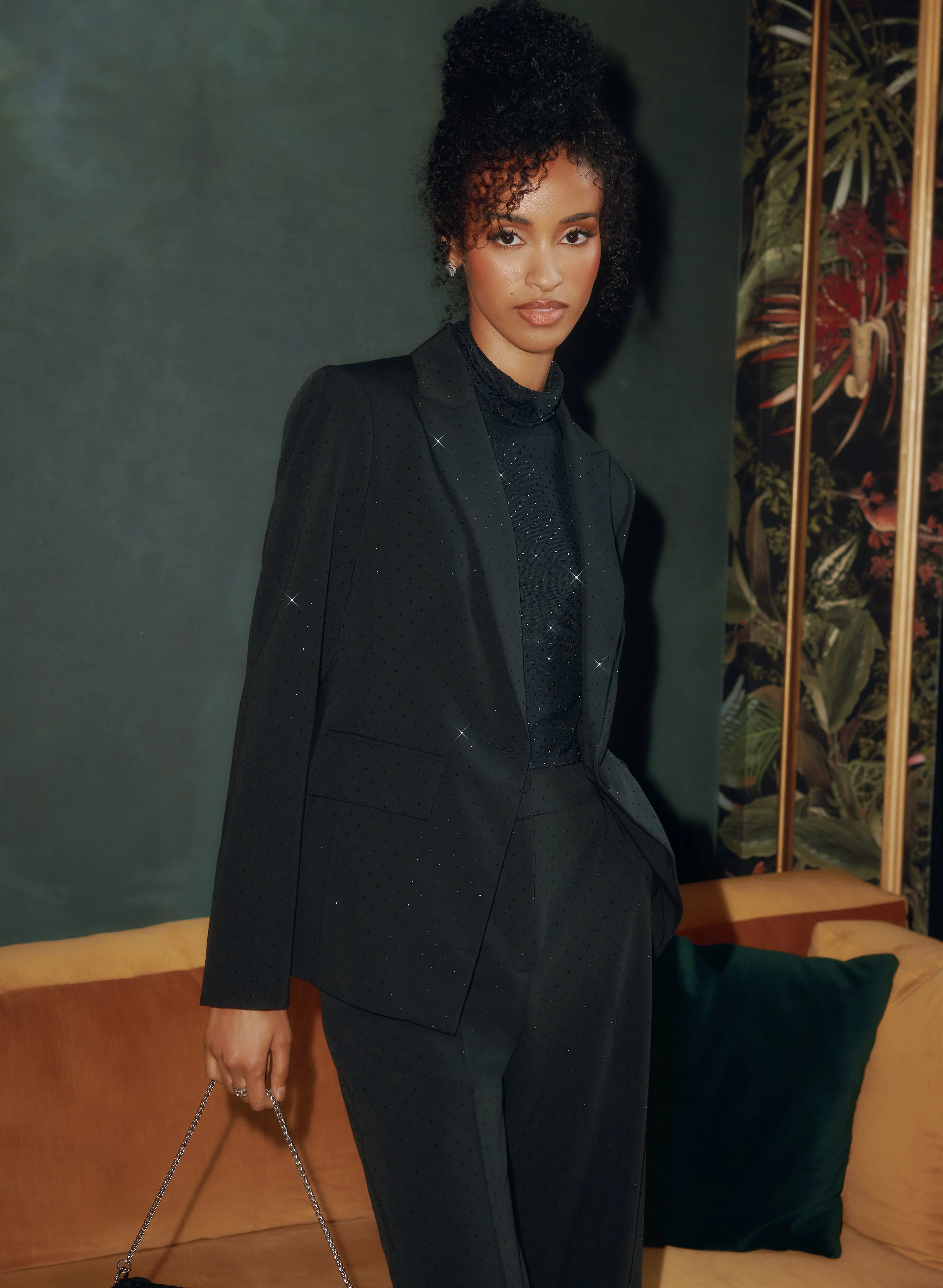 Mesh Tonal Embellished Top - Image 3