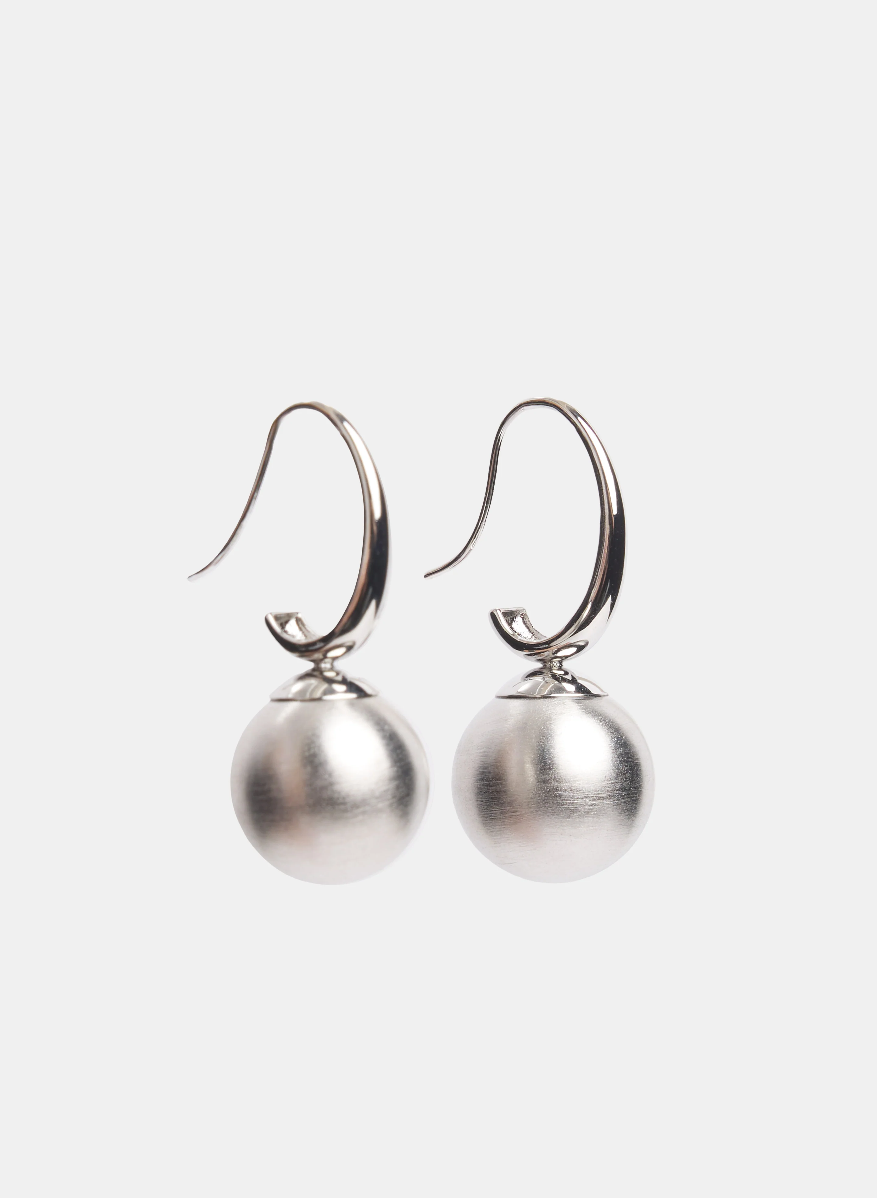 Metallic Ball Drop Earrings - Image 3
