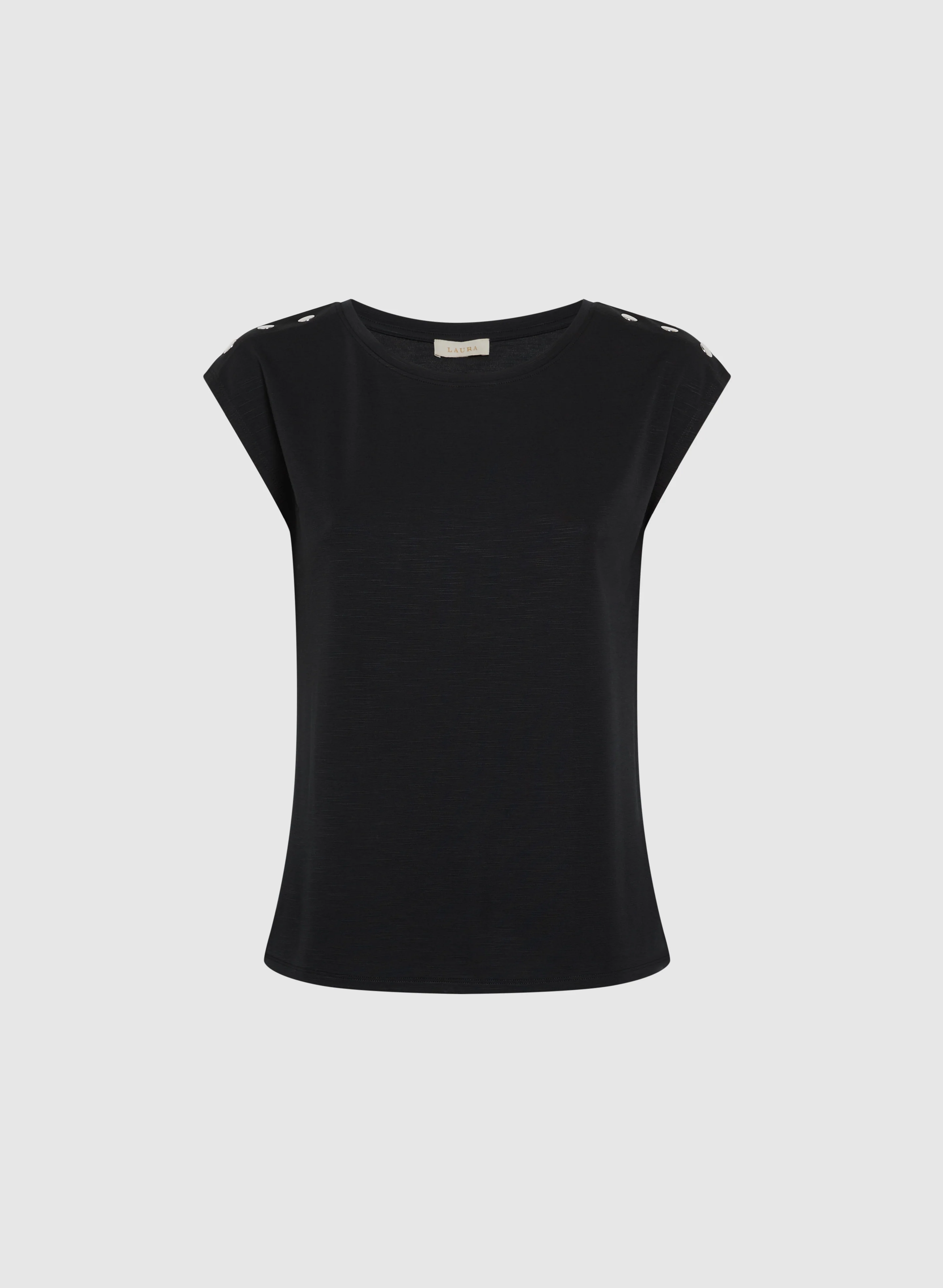 Metallic Button T-Shirt - Image 6