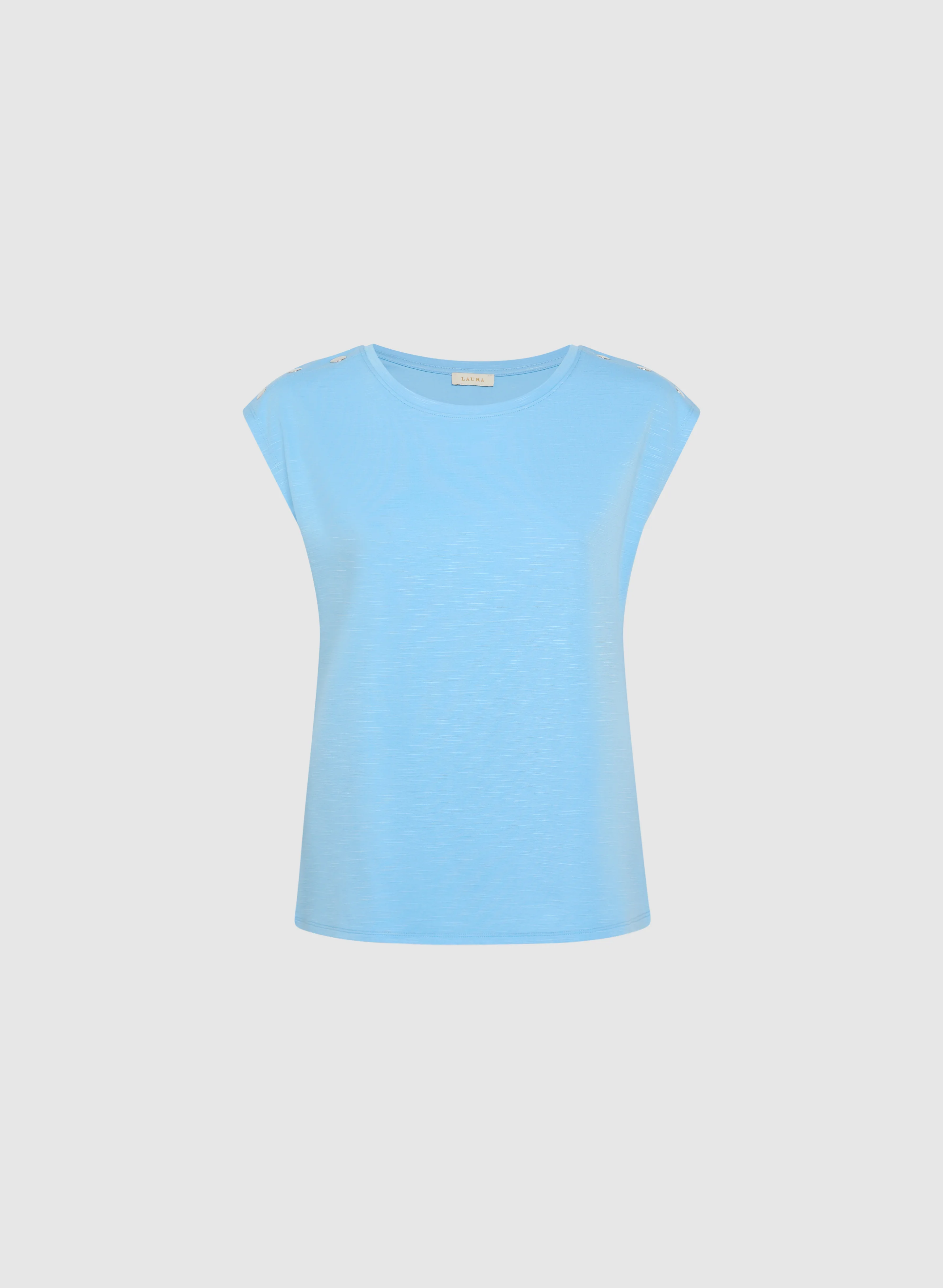 Metallic Button T-Shirt - Image 6