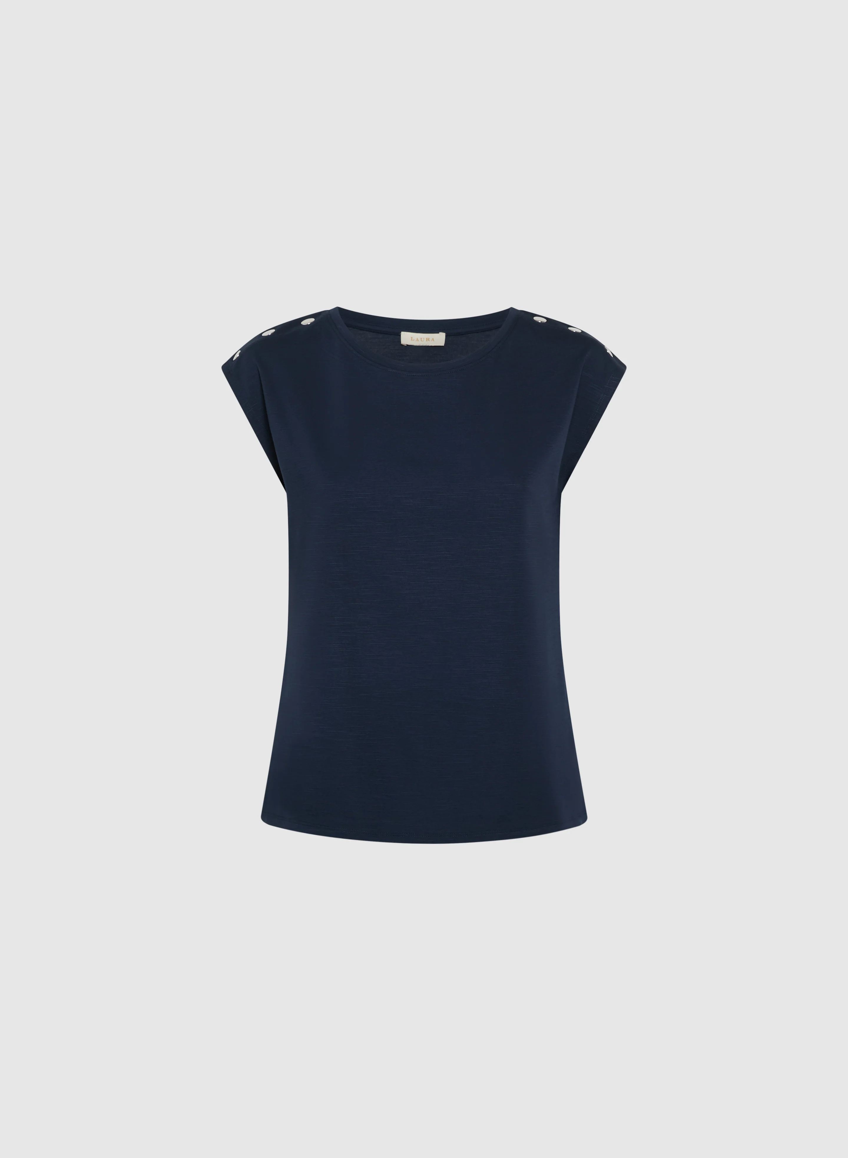 Metallic Button T-Shirt - Image 6