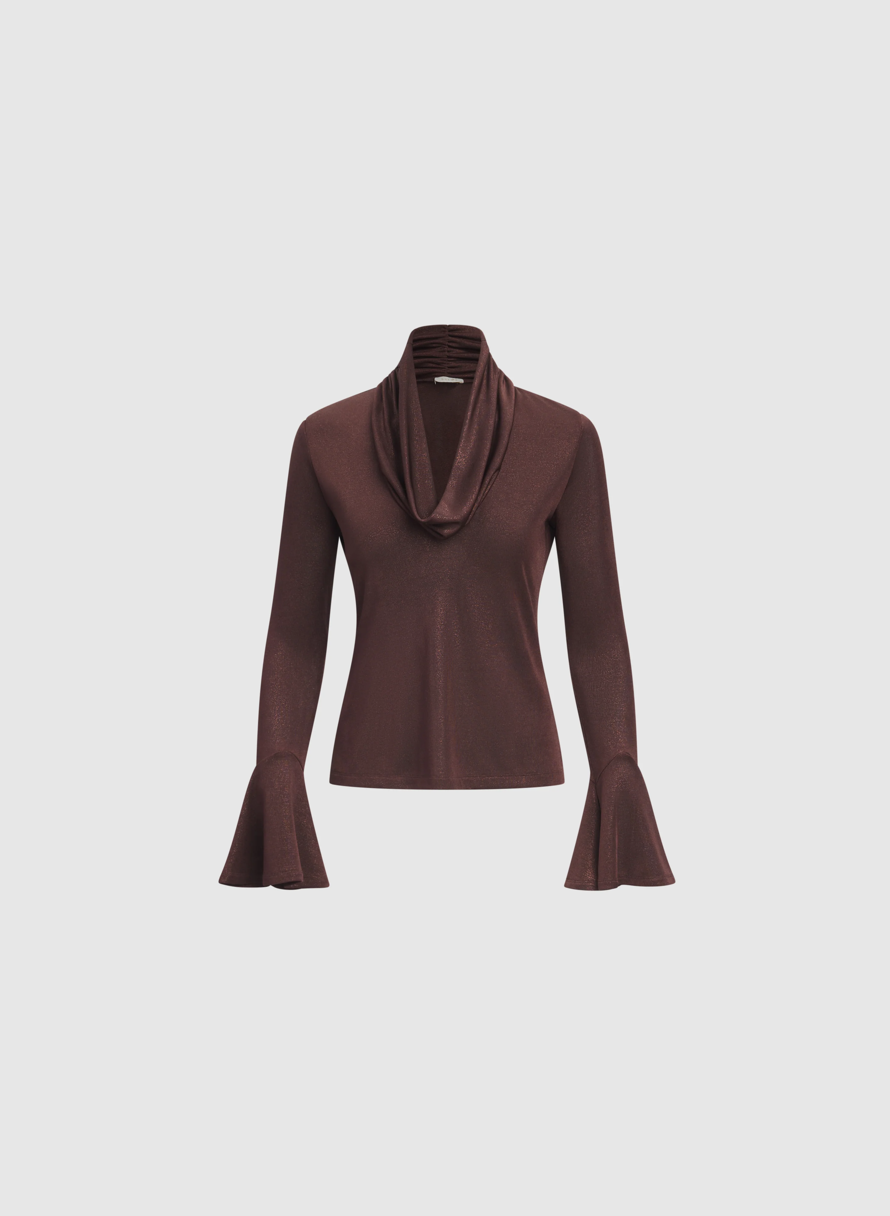 Metallic Cowl Neck Top - Image 7