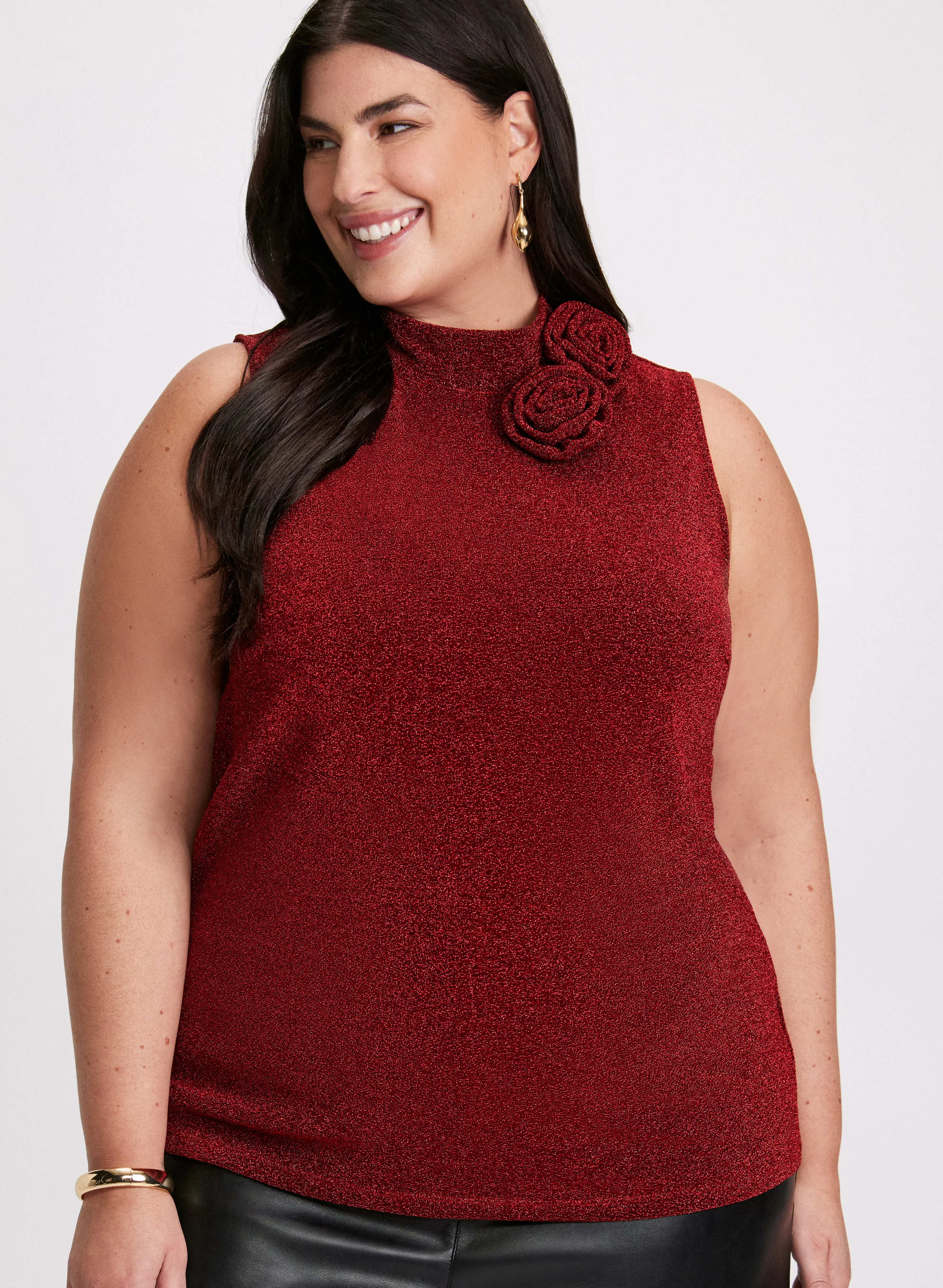 Metallic Flower Top - Image 7