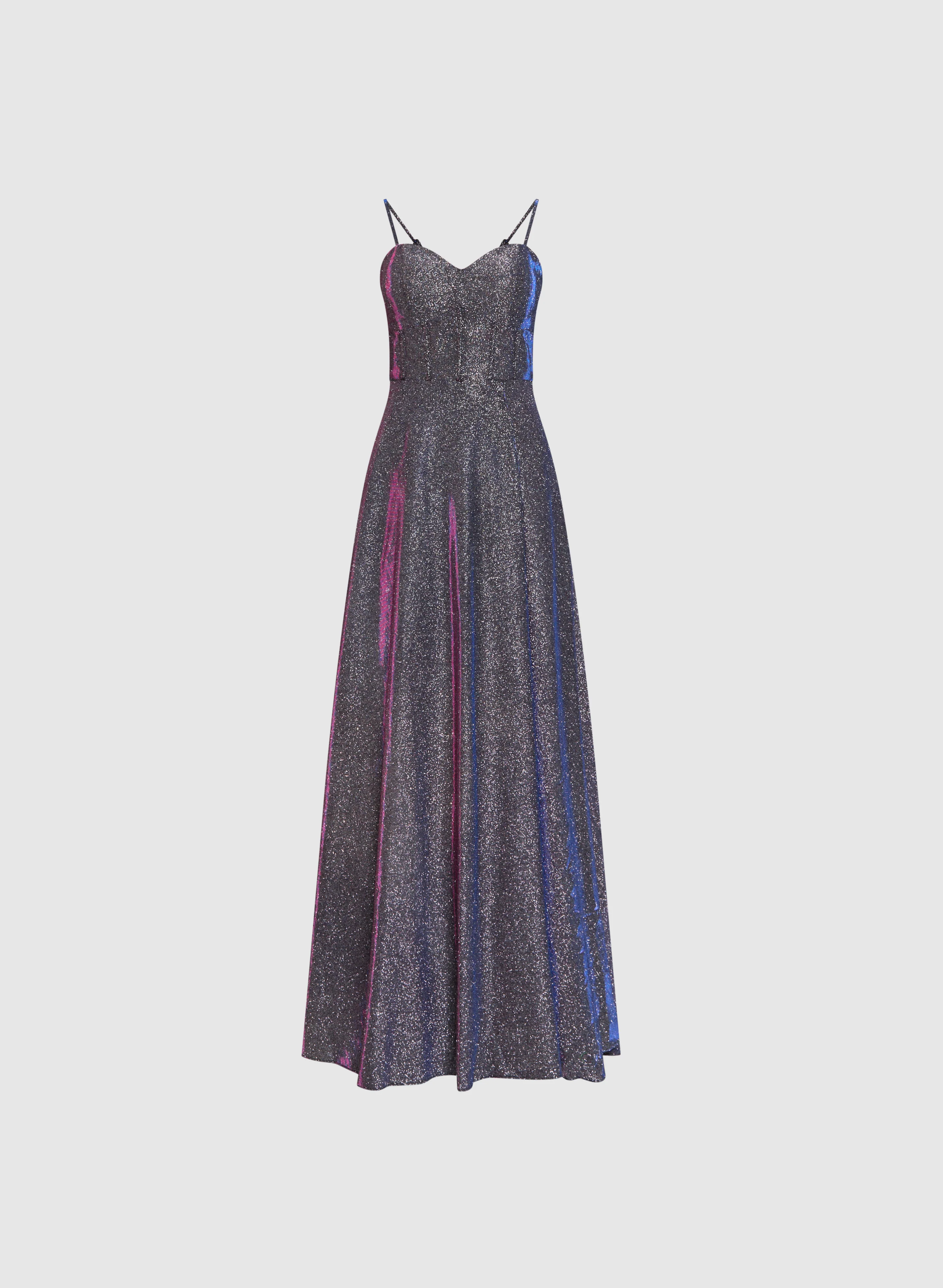 Metallic High Slit Dress - Image 5