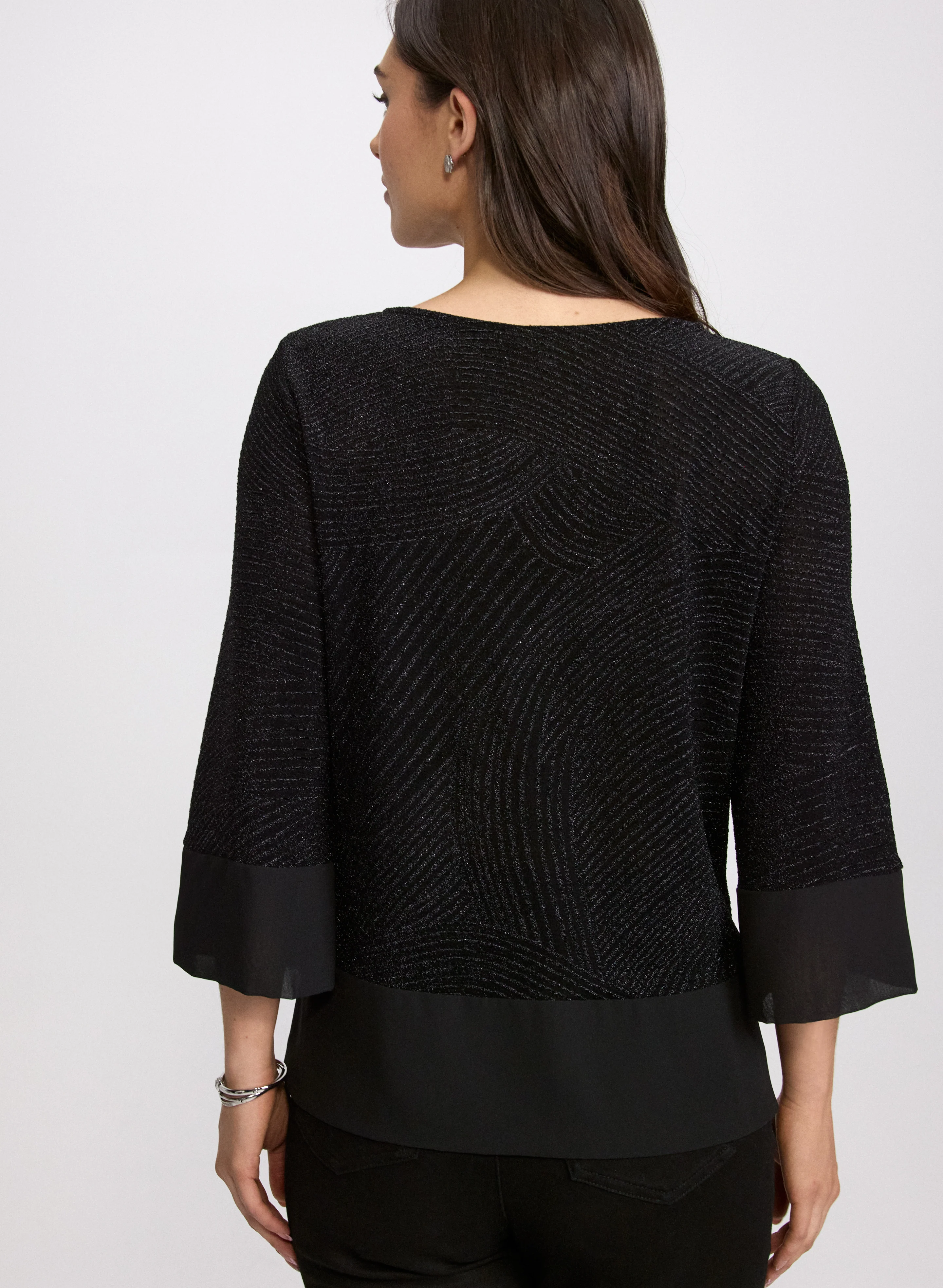 Metallic Jacquard Top - Image 4