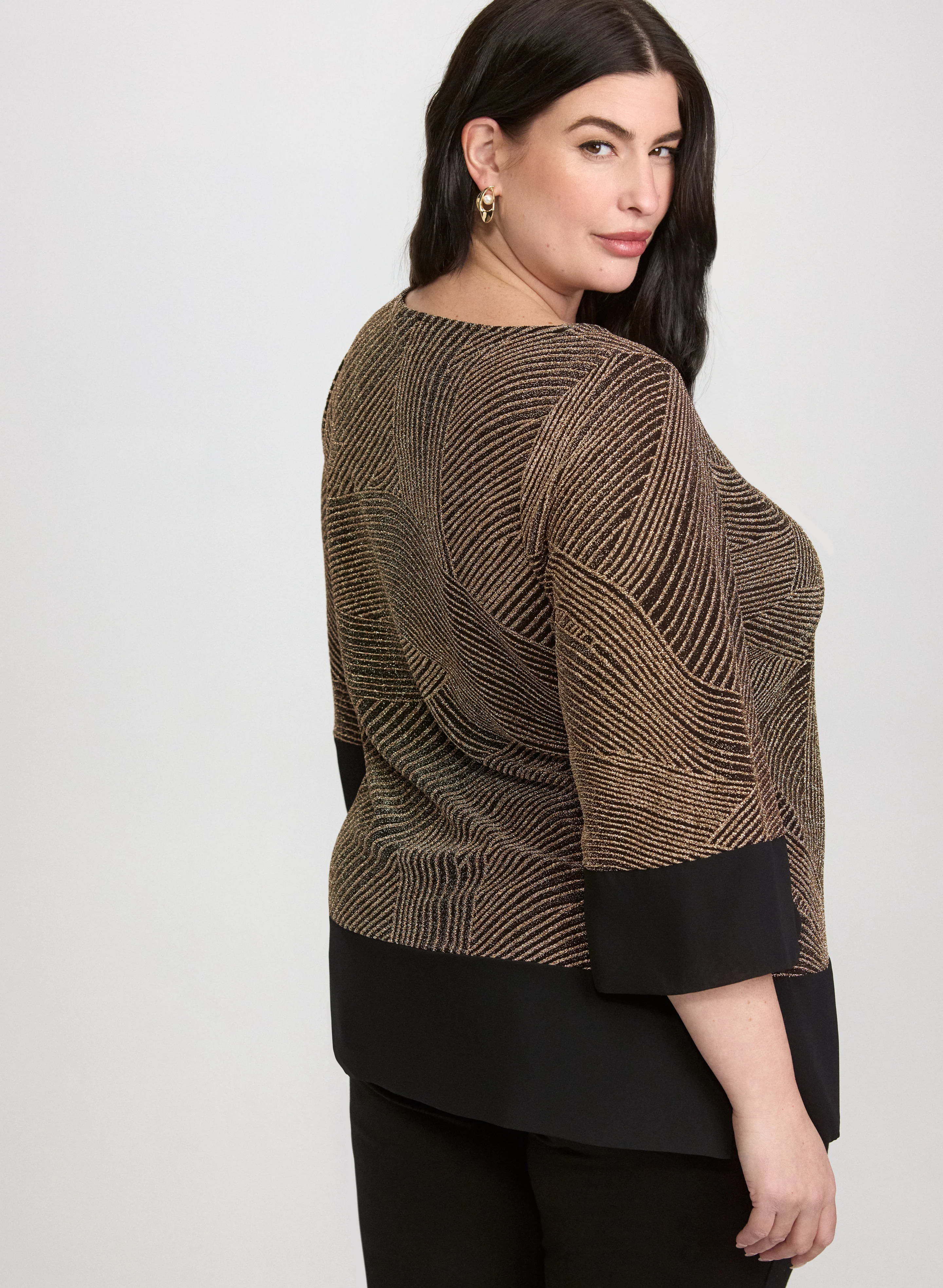 Metallic Jacquard Top - Image 4