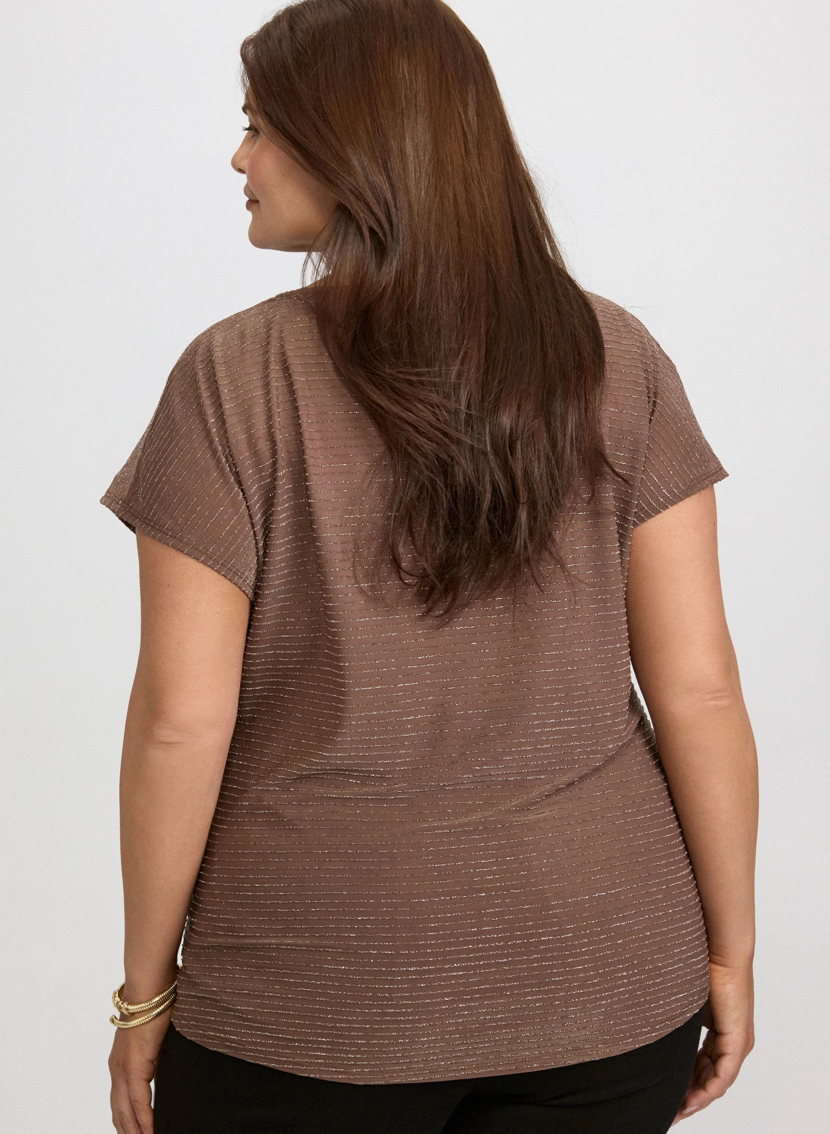 Metallic Jersey Top - Image 4