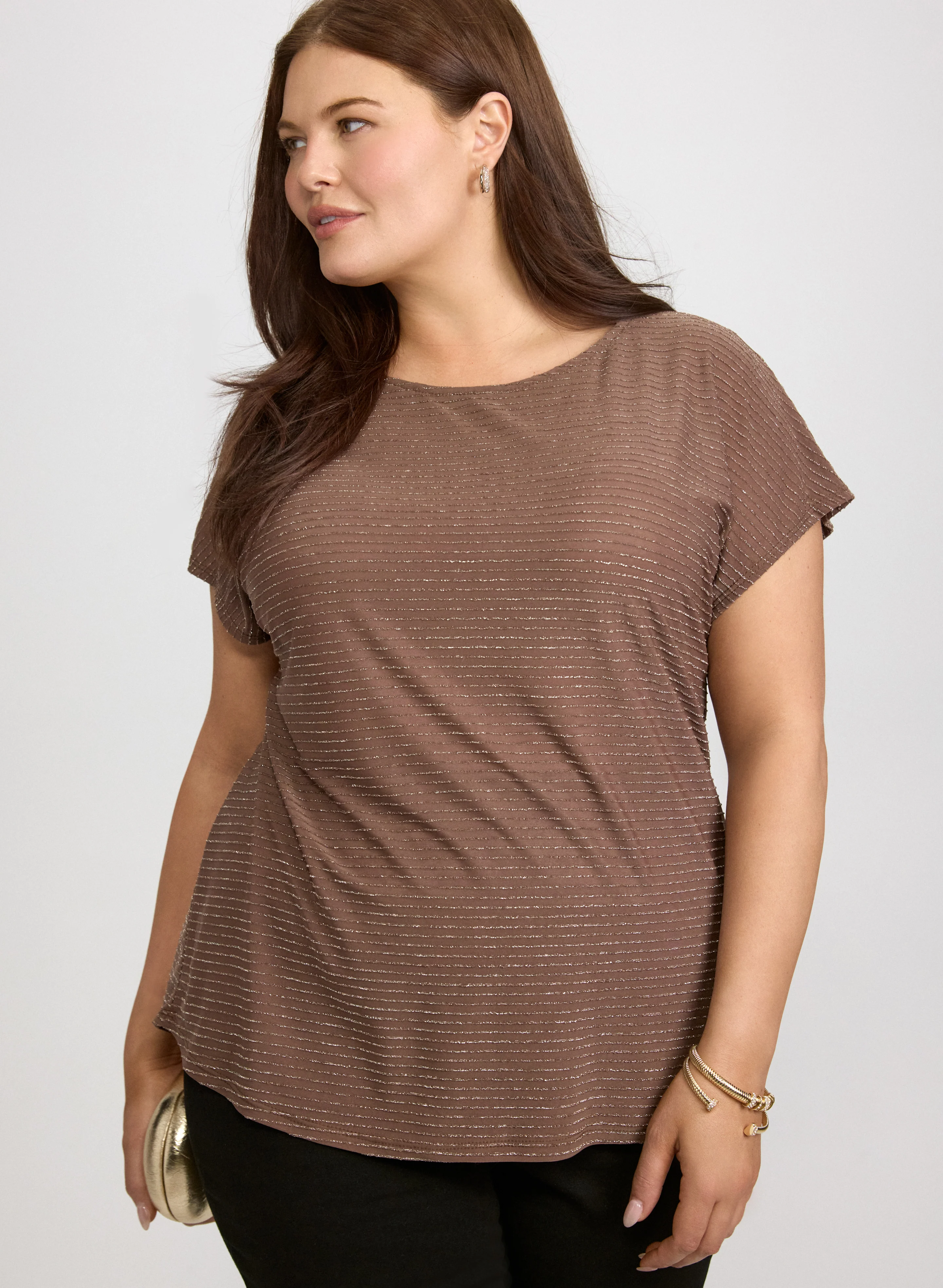 Metallic Jersey Top - Image 5