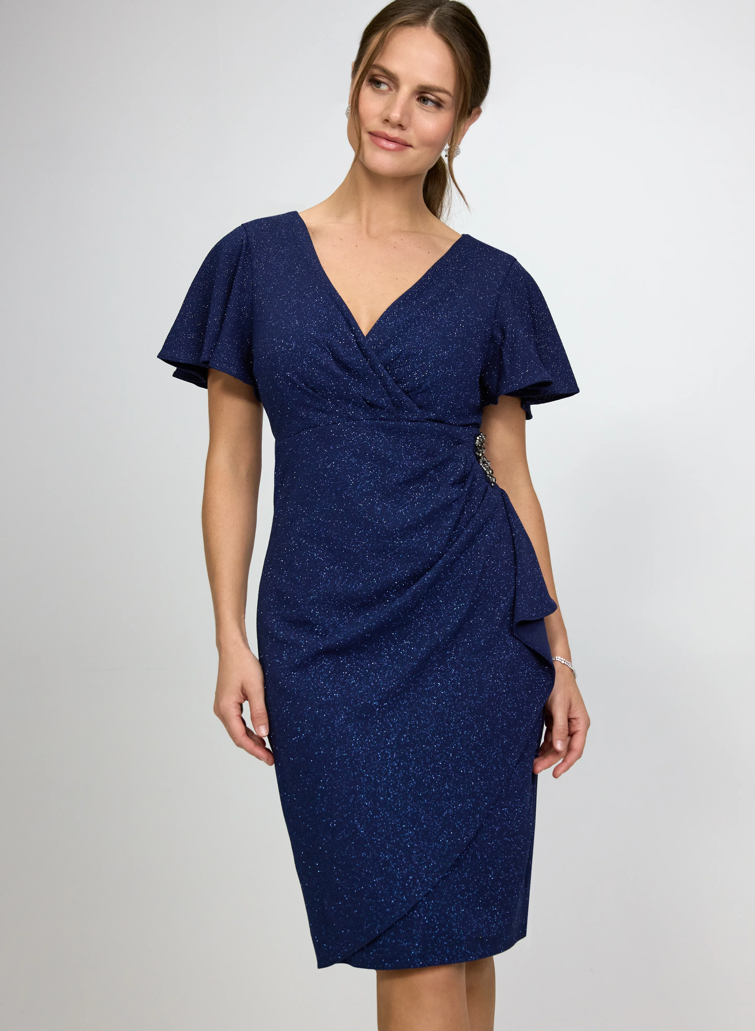 Metallic Knit Dress - Image 5