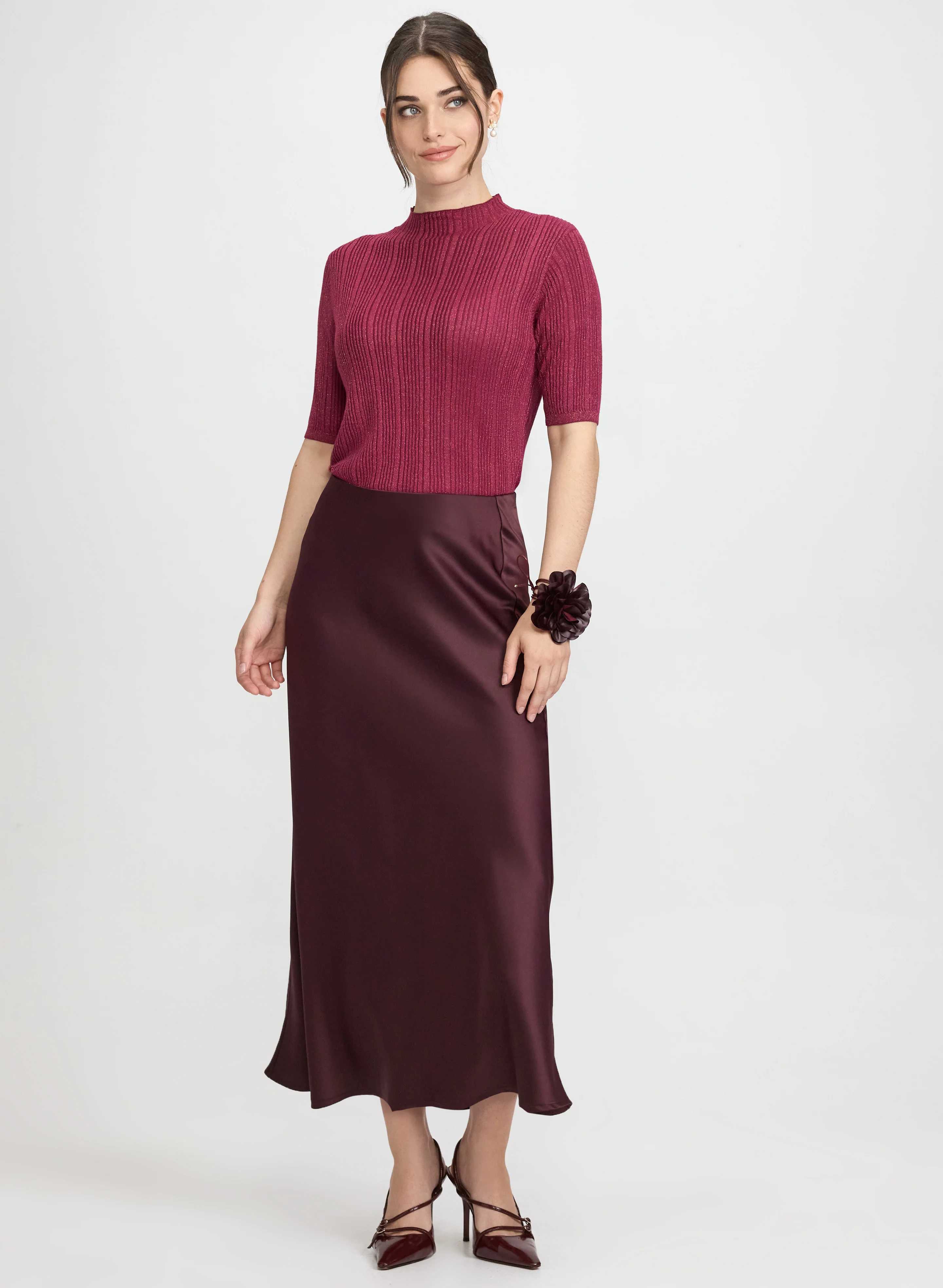 Metallic Knit Pullover - Image 2