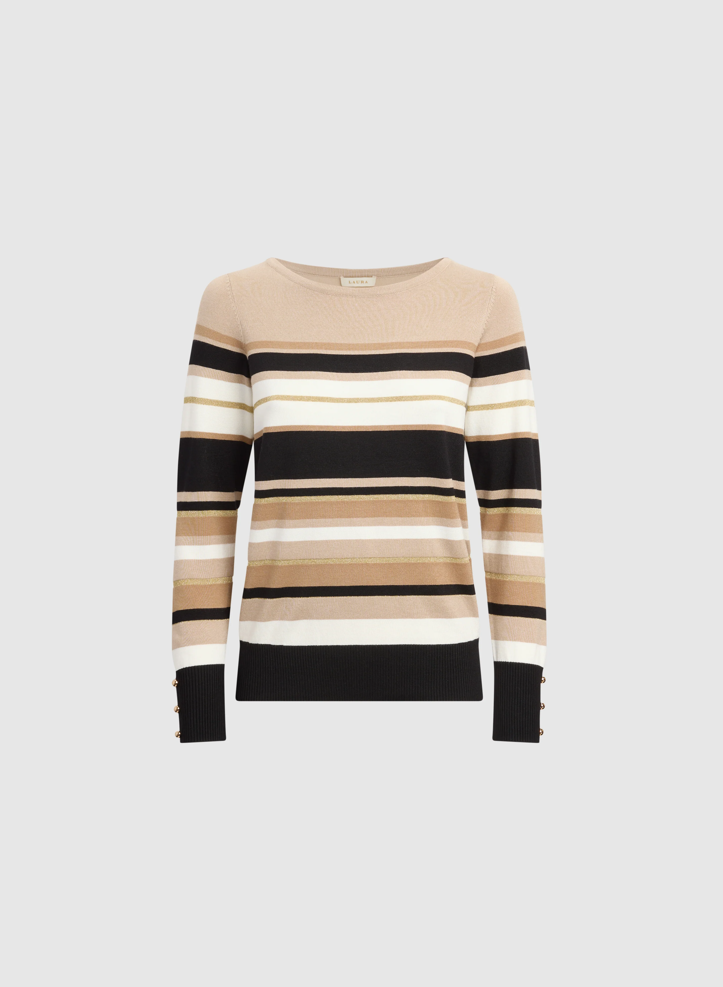 Metallic Striped Sweater - Image 6