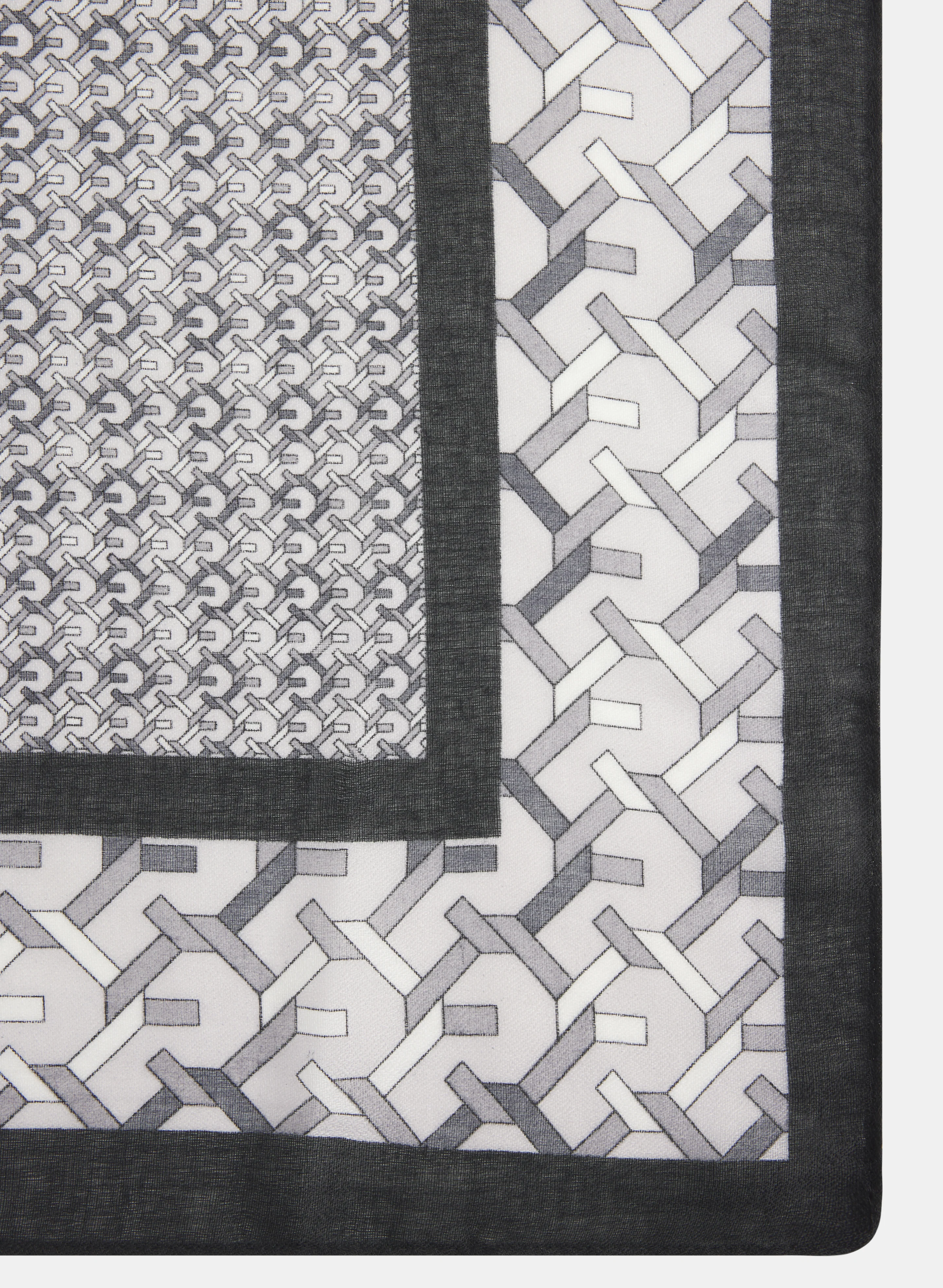 Mixed Geometric Print Scarf - Image 2