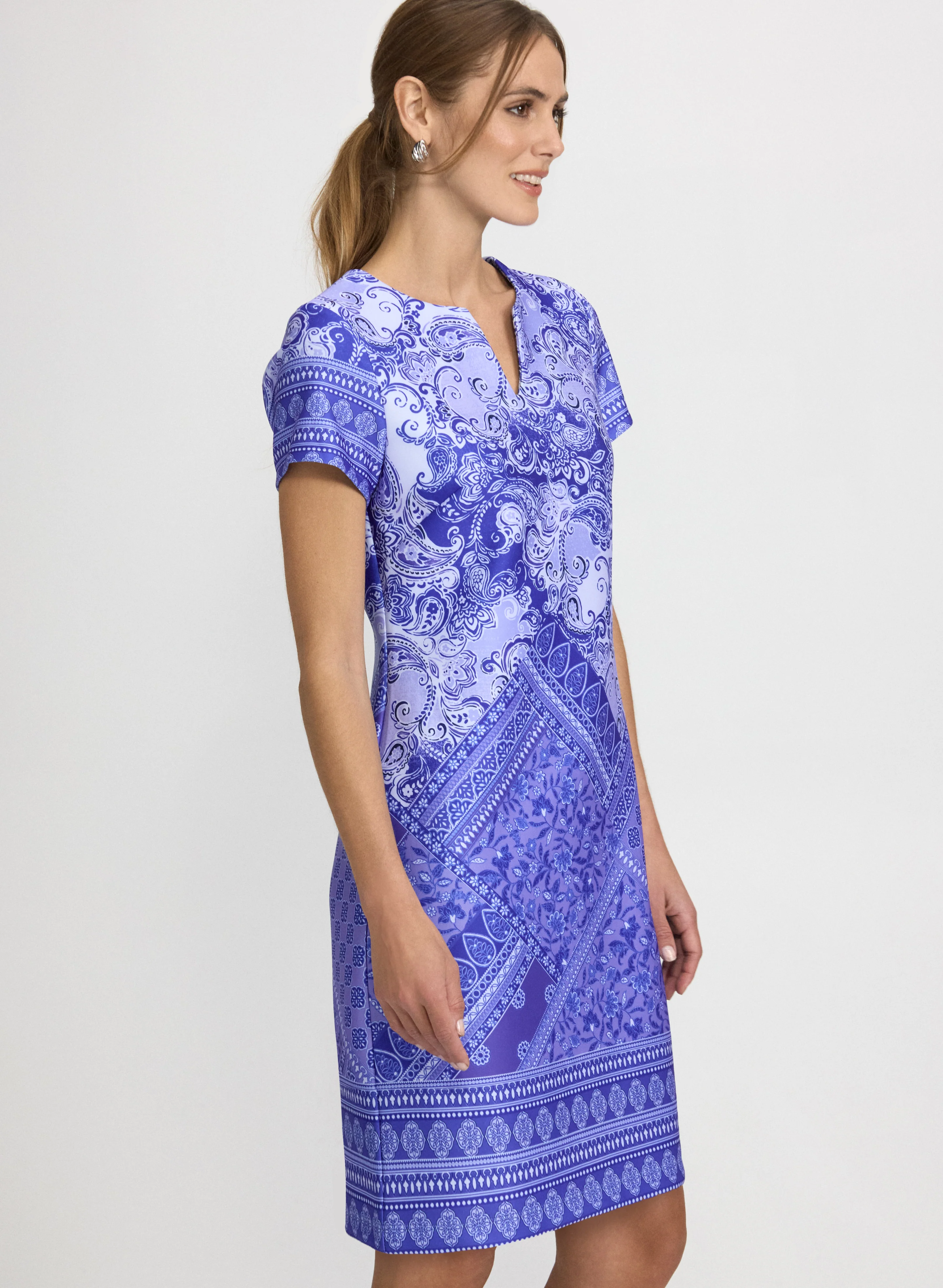 Mixed Paisley Print Dress - Image 2
