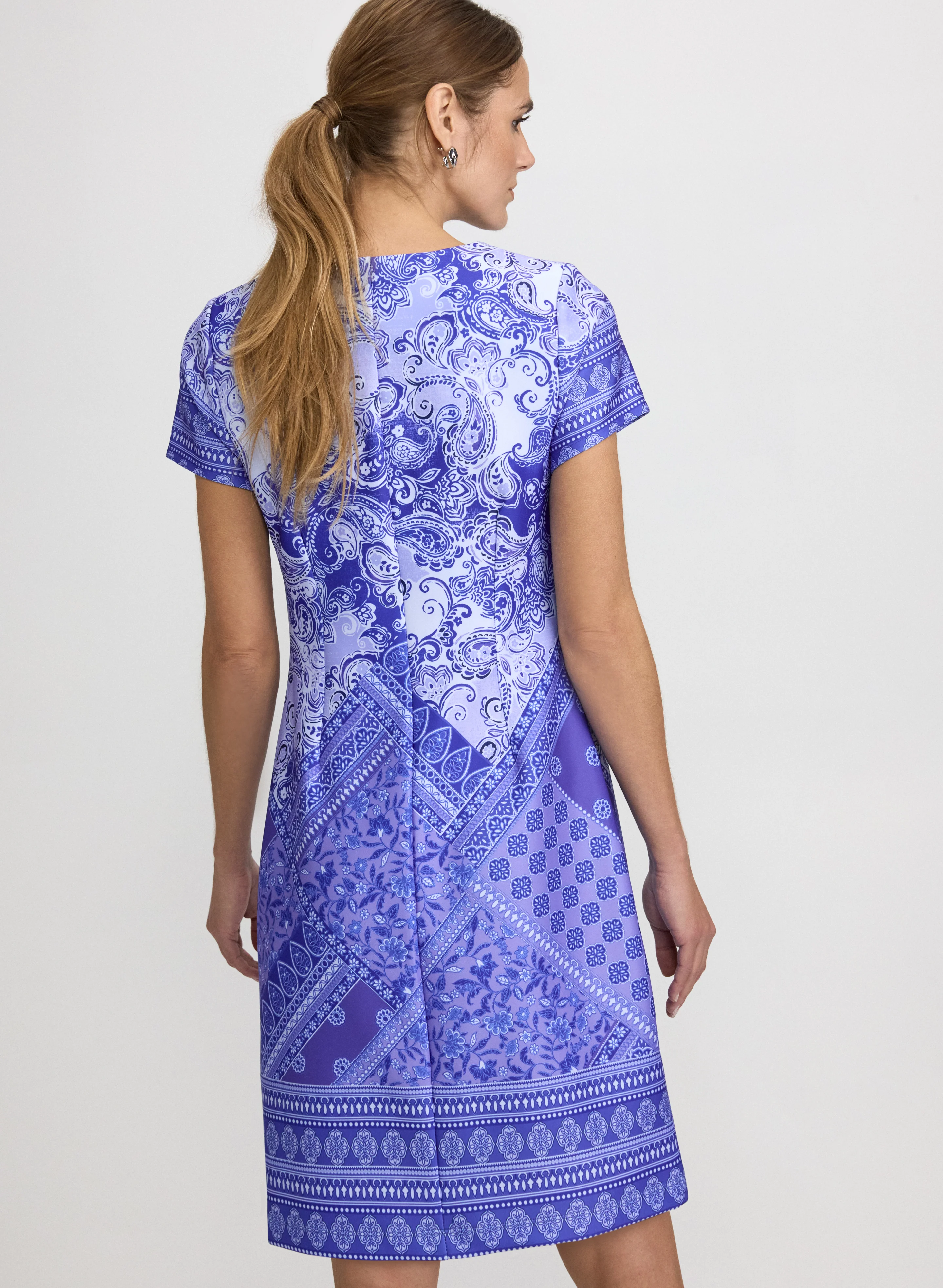 Mixed Paisley Print Dress - Image 4