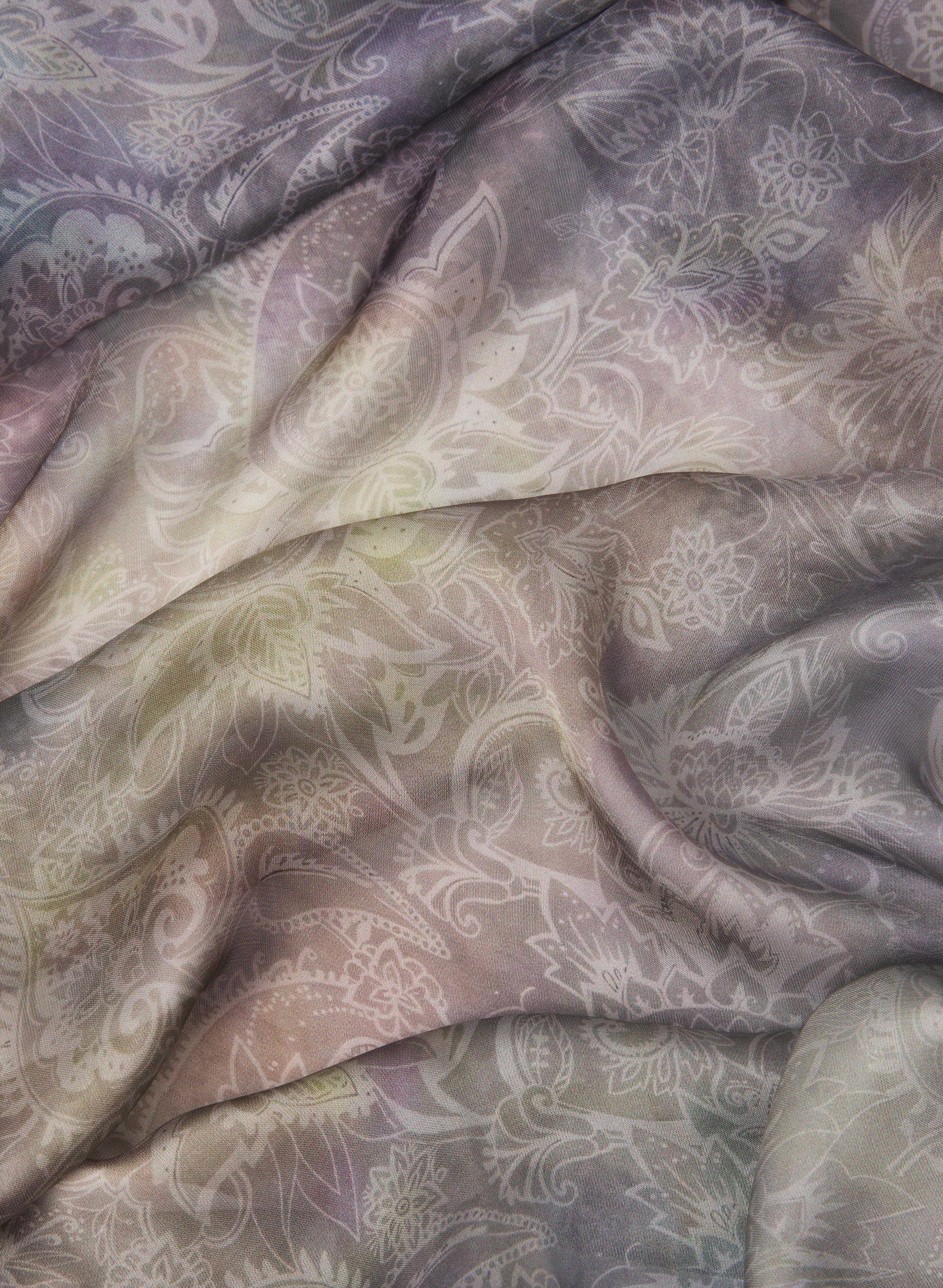 Mixed Paisley Print Scarf - Image 2