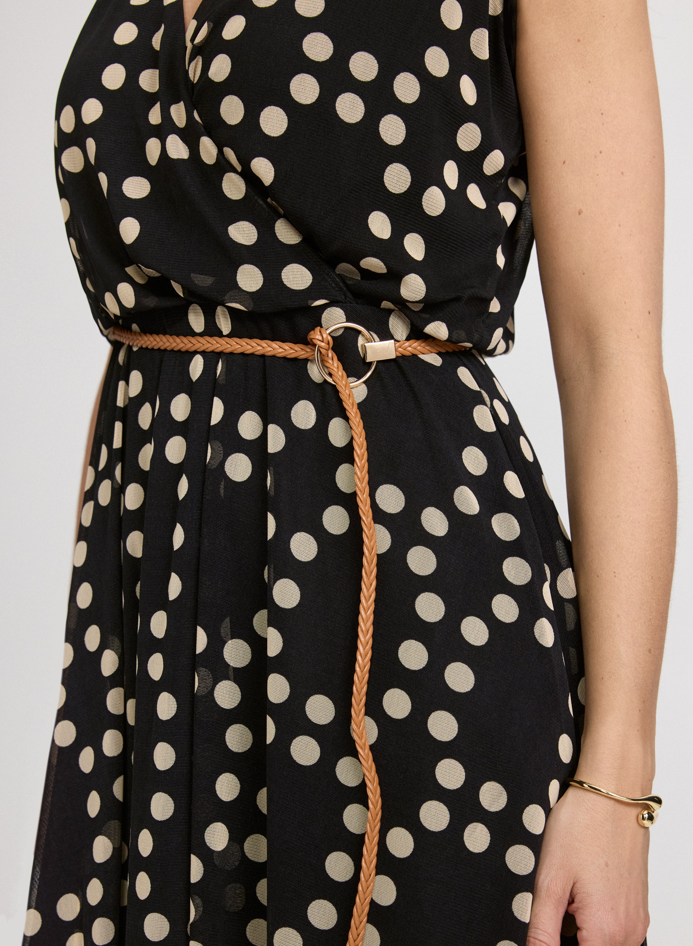Mixed Polka Dot Dress - Image 3
