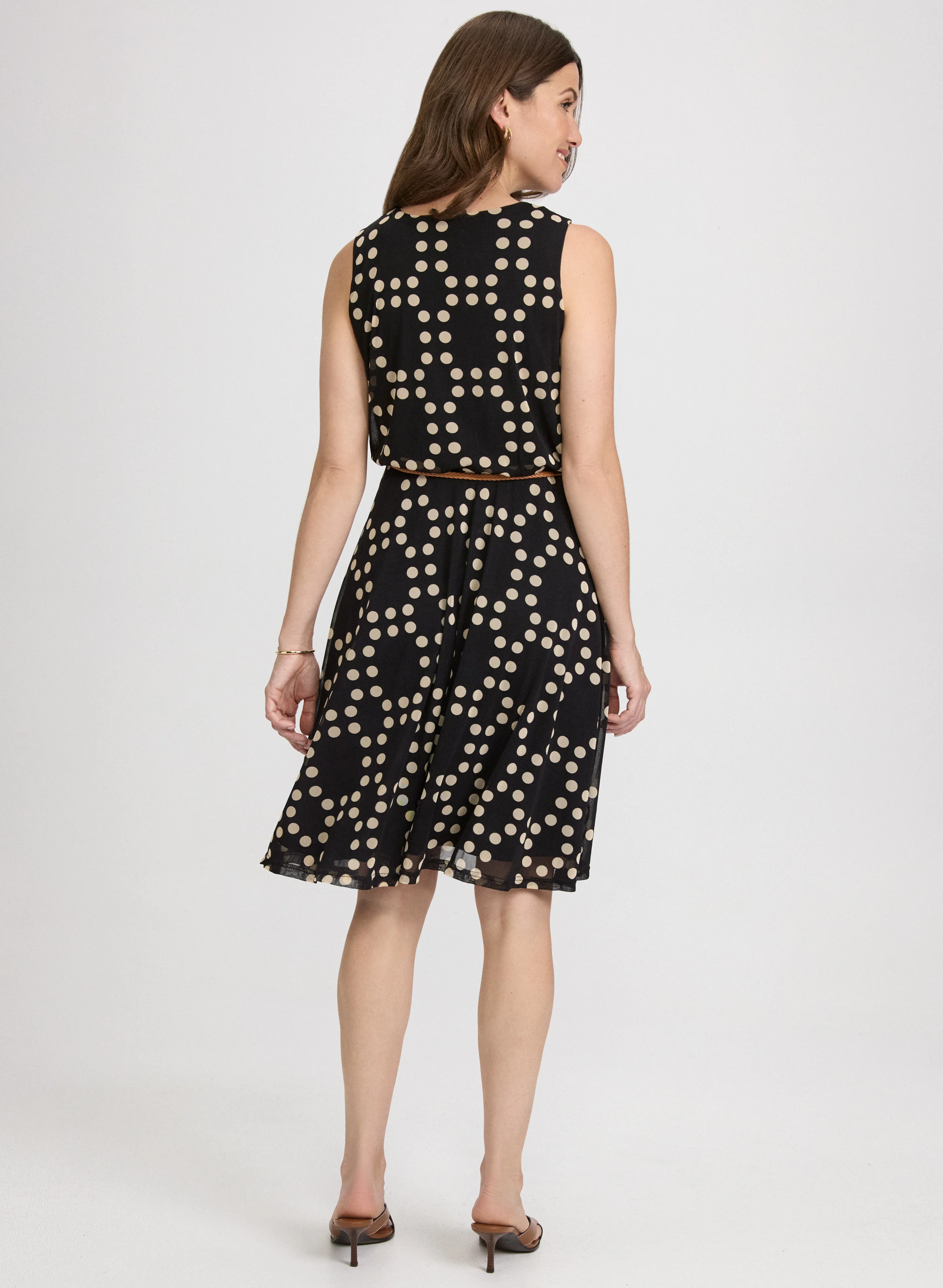 Mixed Polka Dot Dress - Image 4