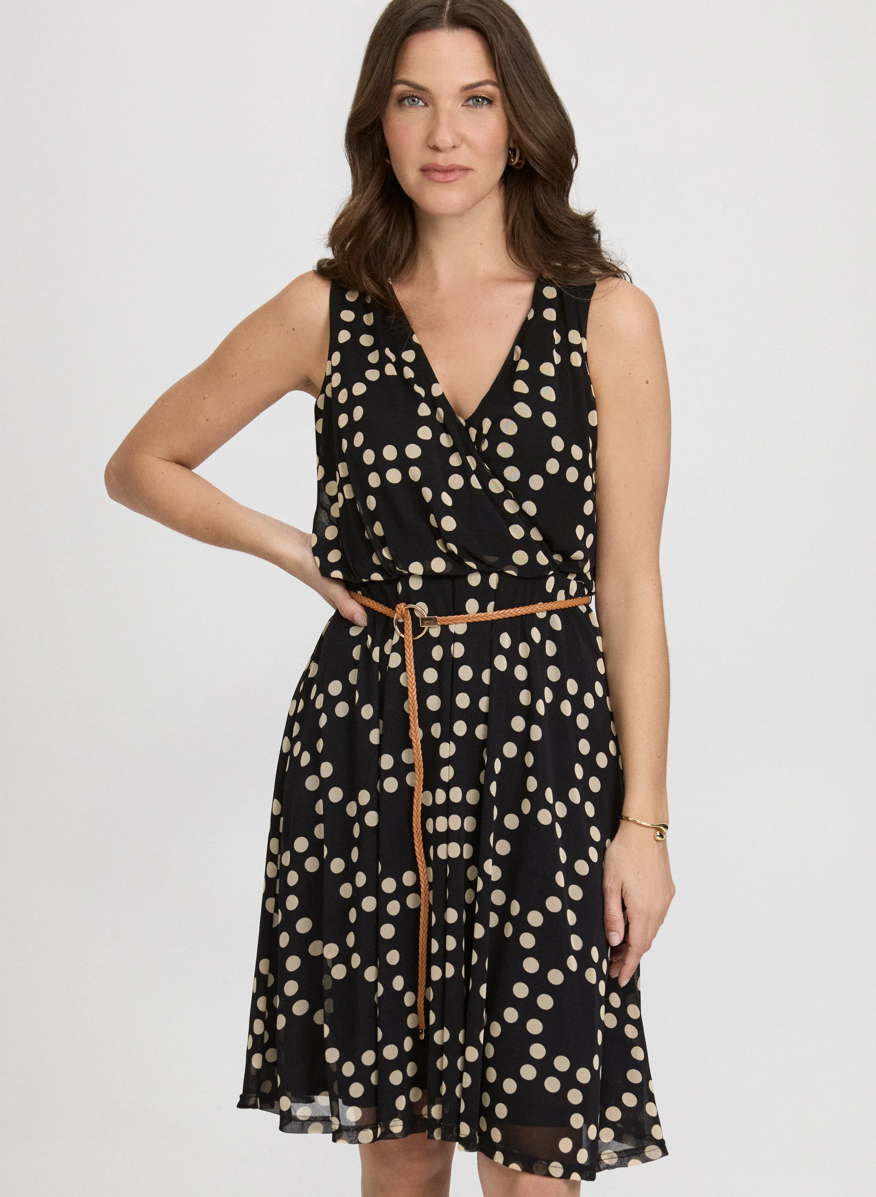 Mixed Polka Dot Dress - Image 5