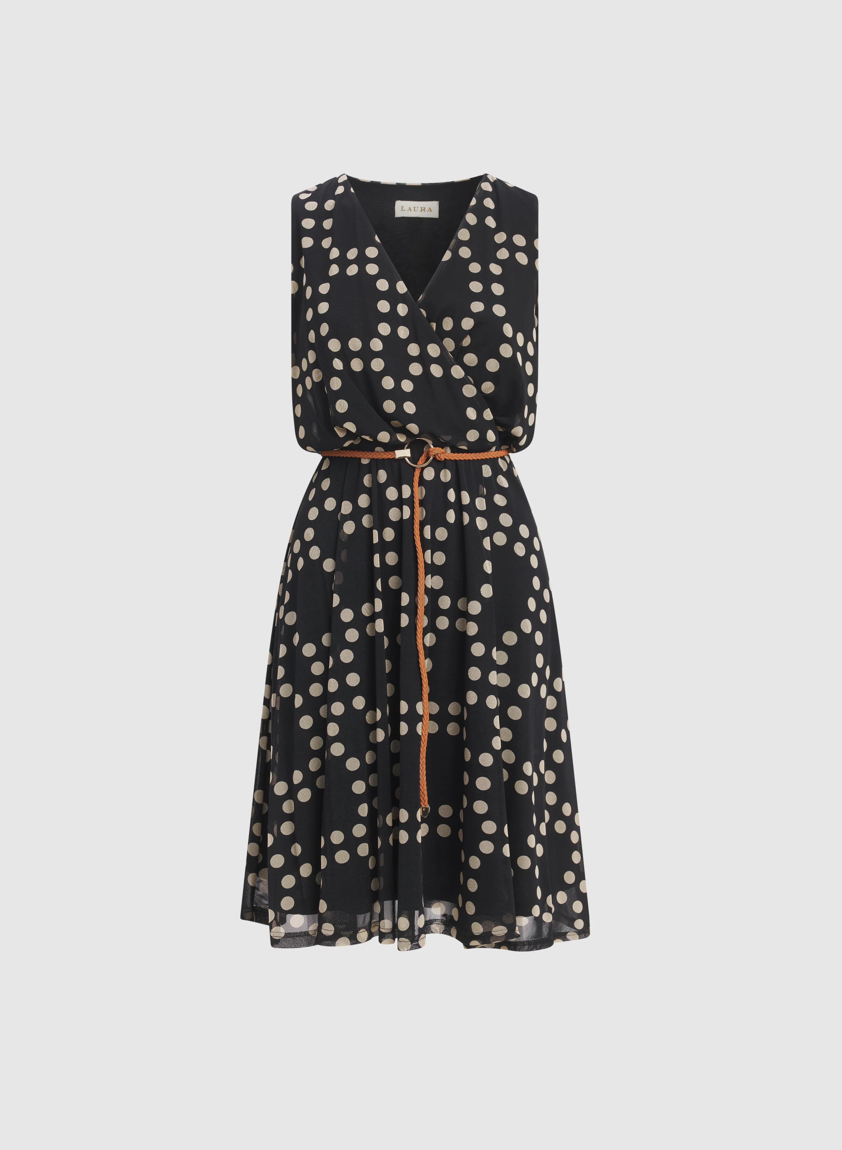Mixed Polka Dot Dress - Image 6