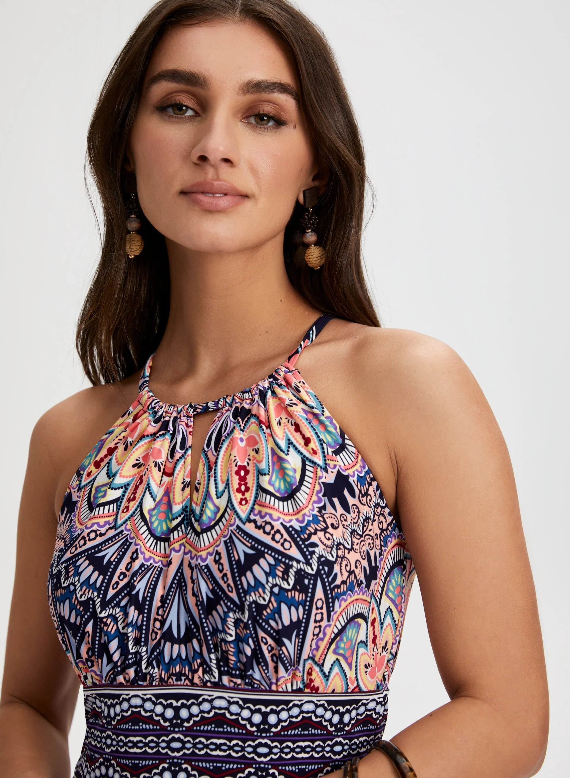 Mixed Print Maxi Dress - Image 2