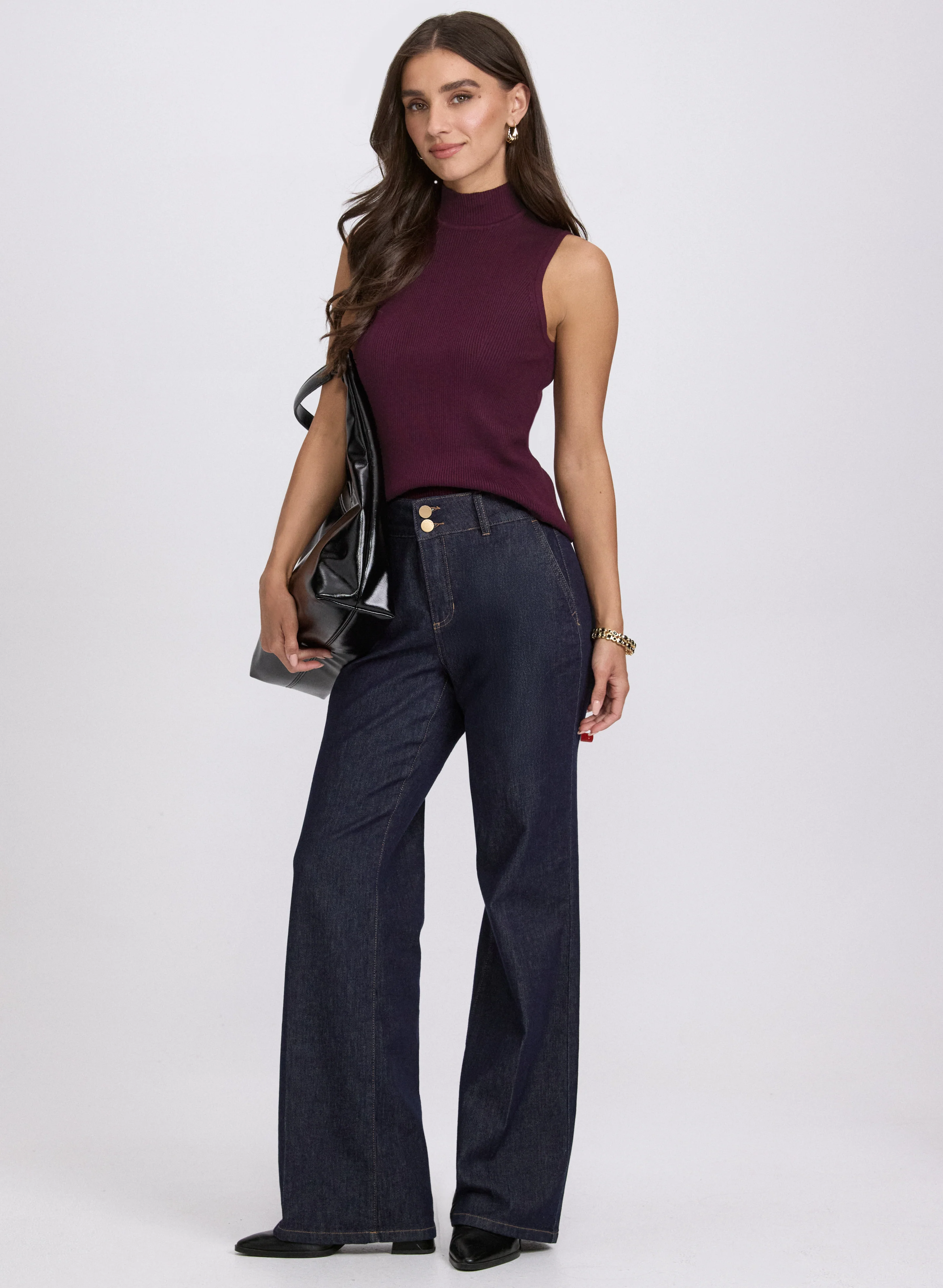 Mock Neck Sleeveless Knit - Image 3