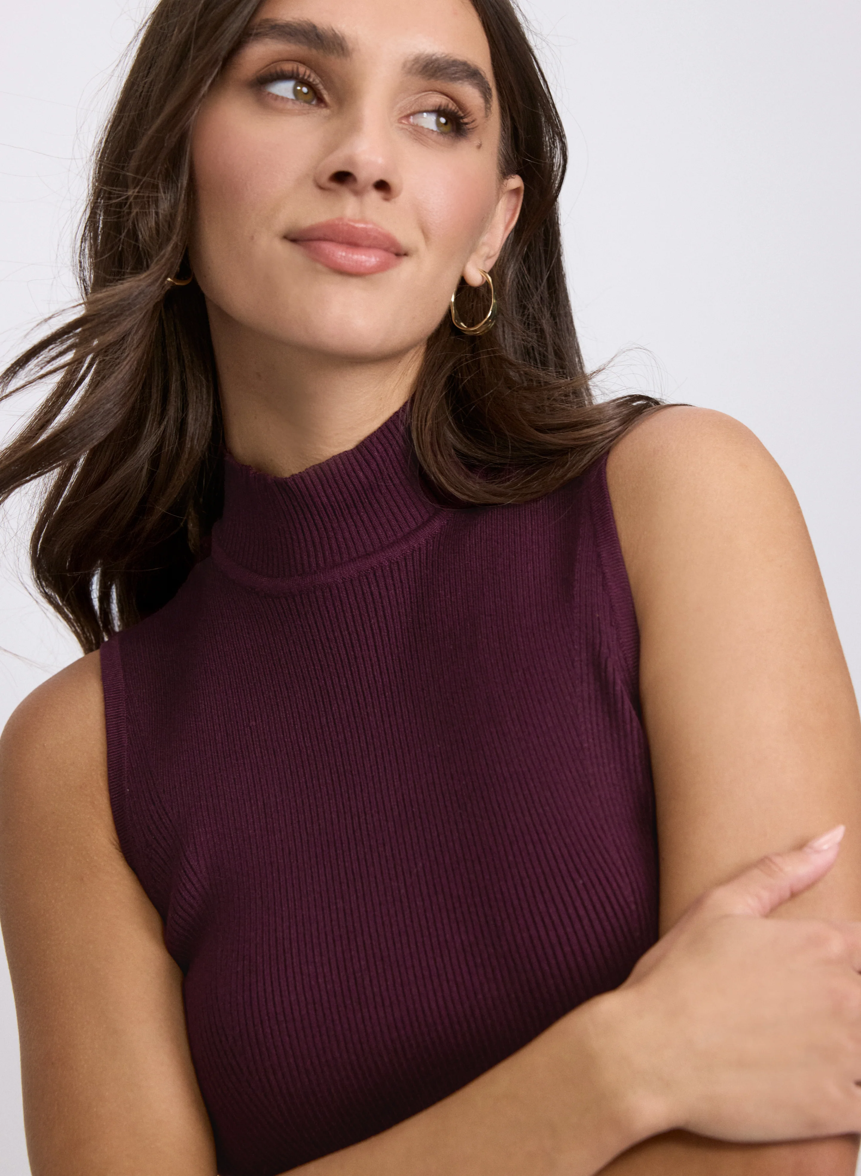 Mock Neck Sleeveless Knit - Image 5