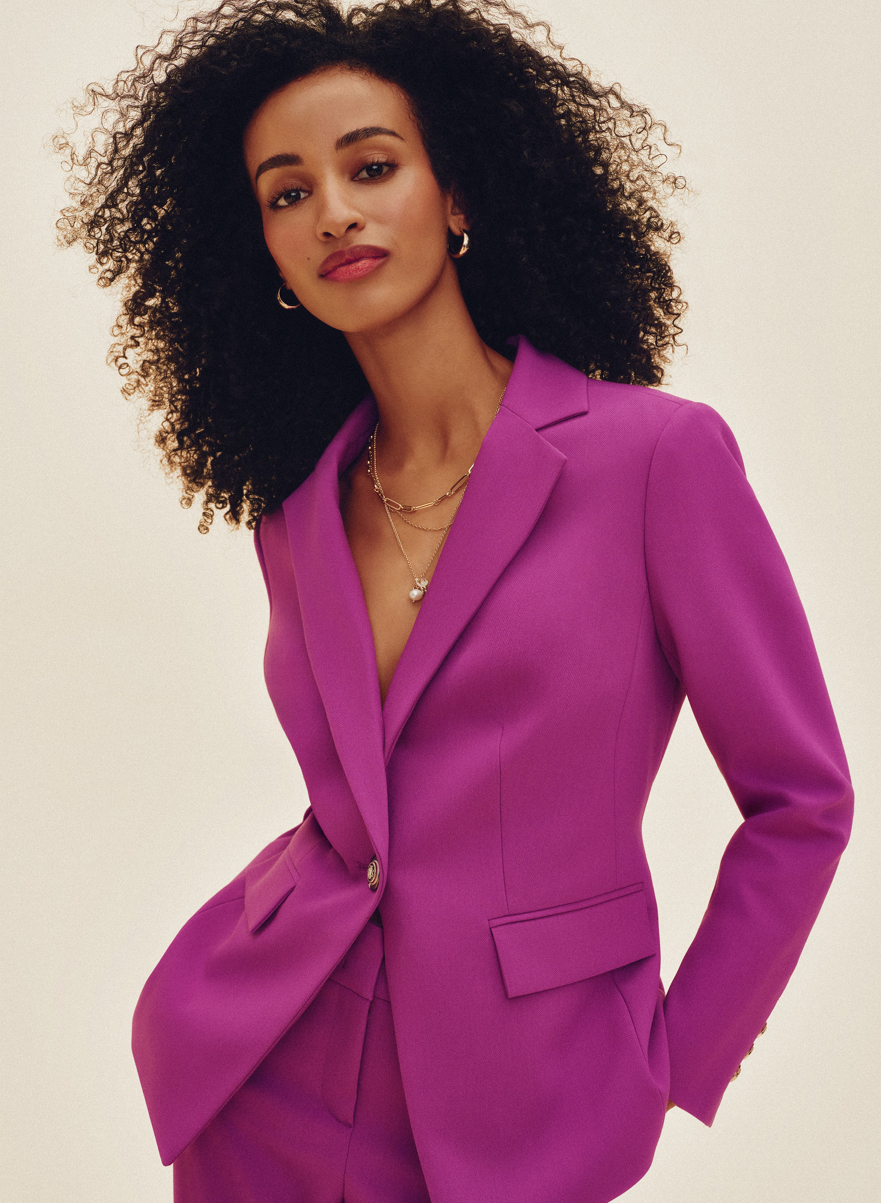 Notched Lapel Blazer - Image 2