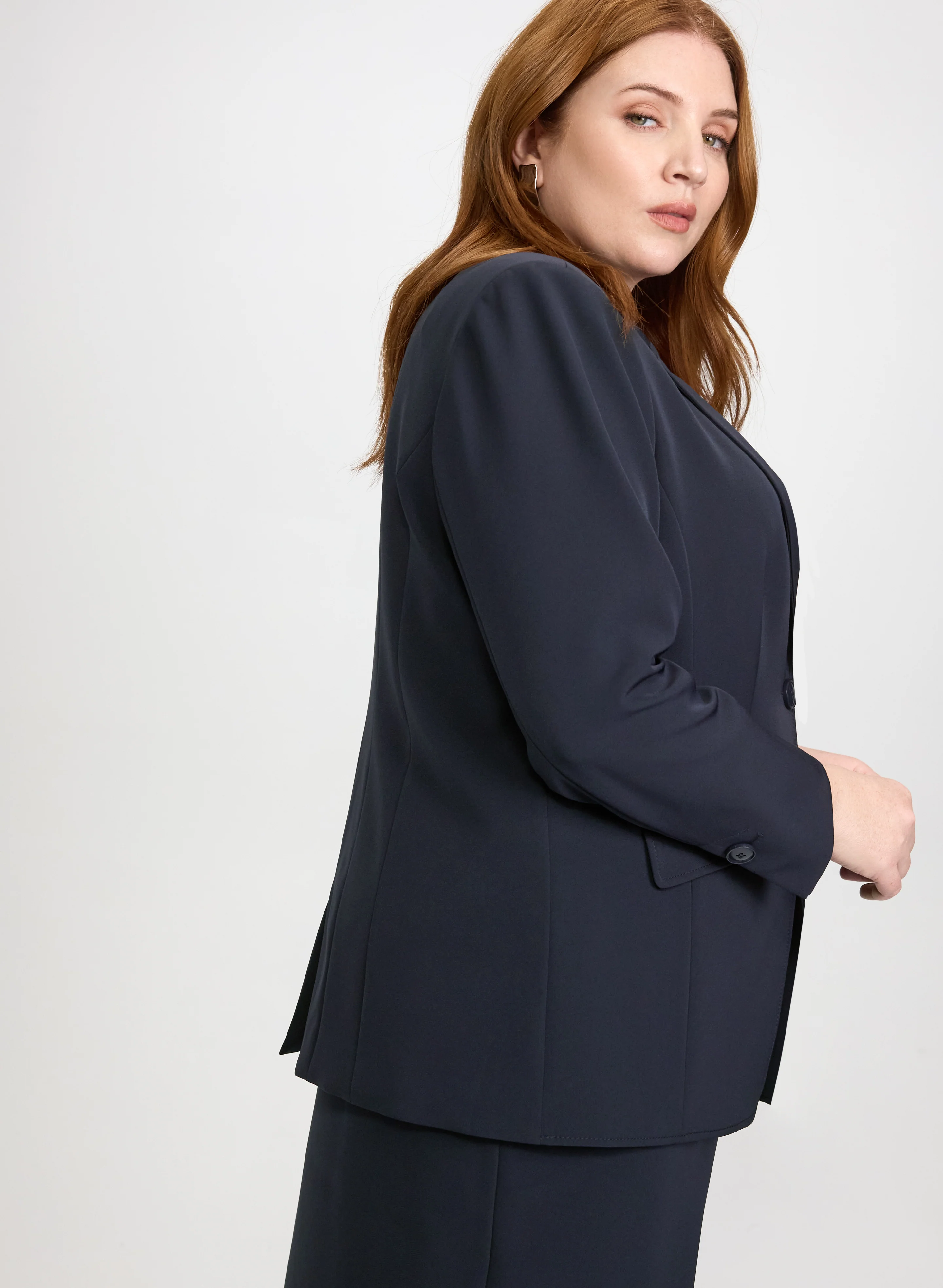 Notched Lapel Suiting Jacket - Image 5