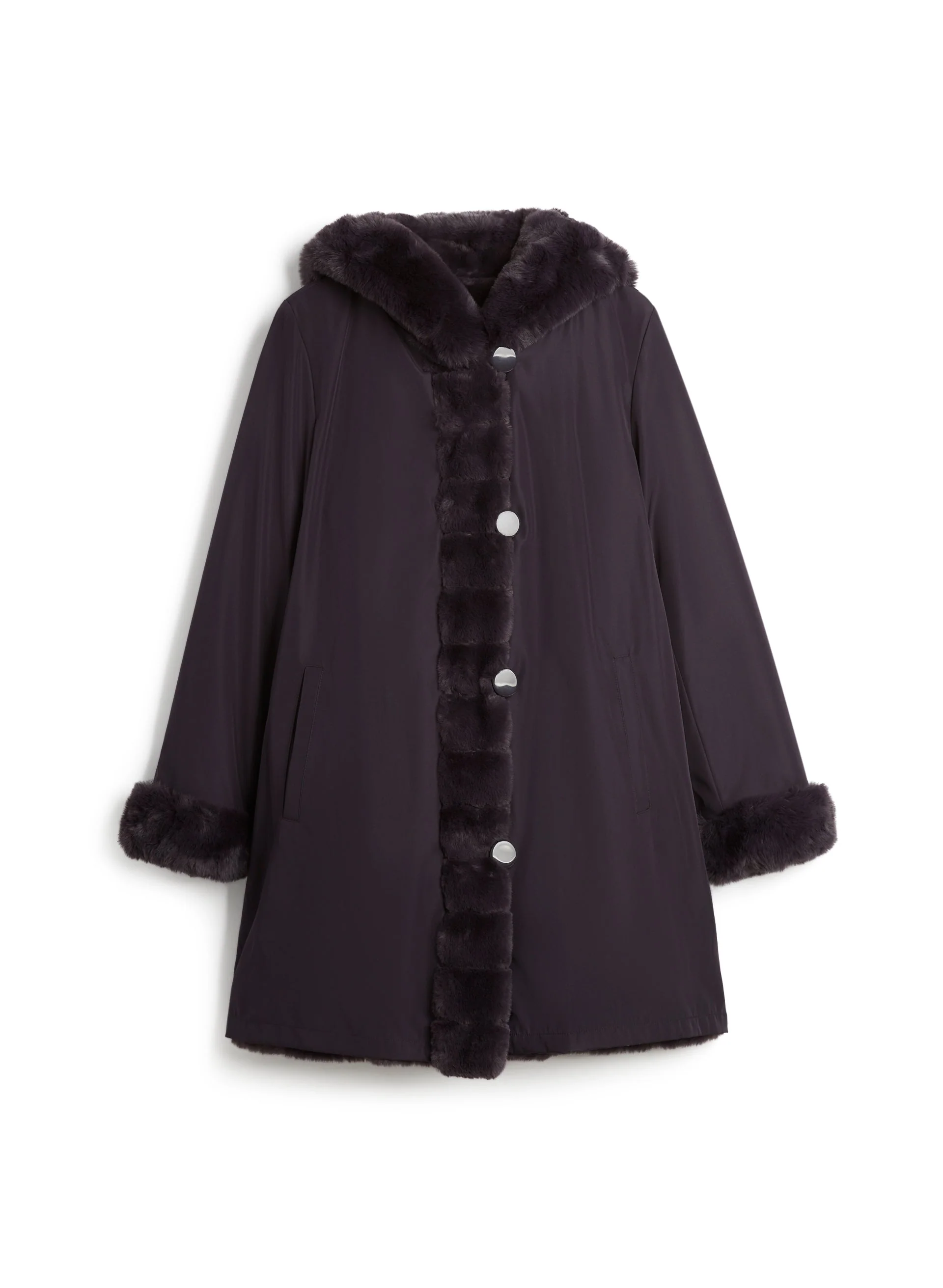 Nuage - Reversible Faux Fur Coat - Image 5