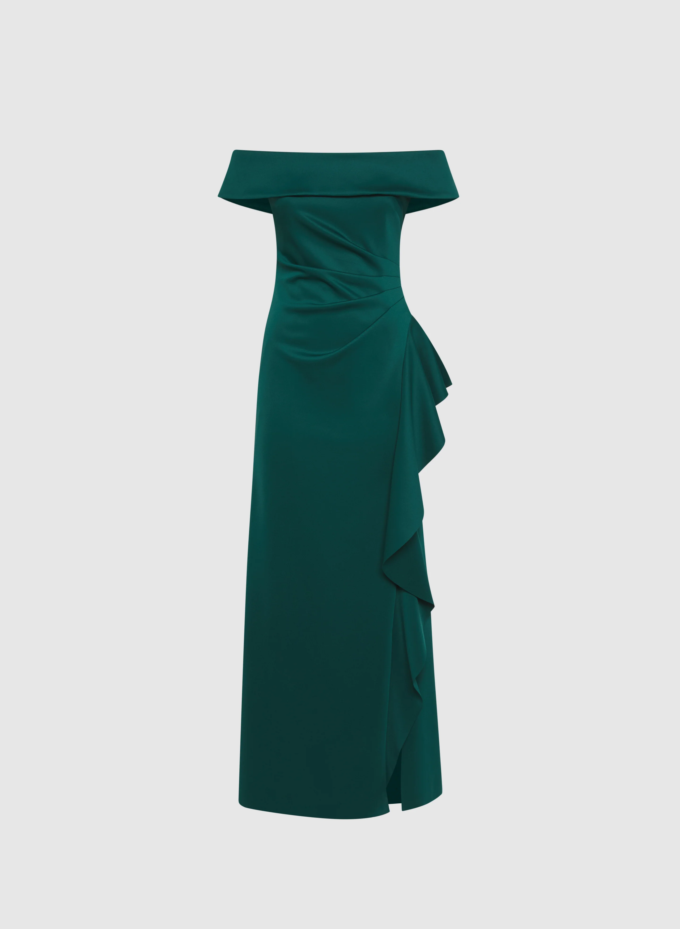 Off-Shoulder Waterfall Ruffle Dress - Image 6